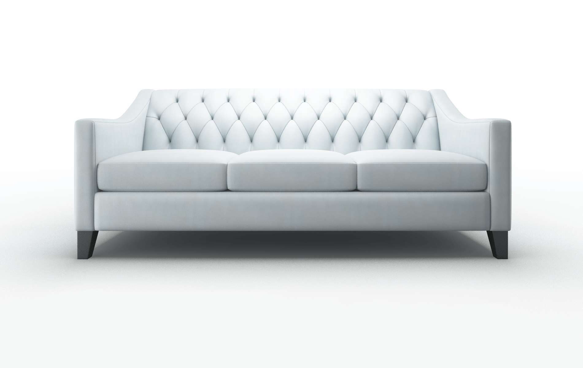 Seville Hathaway Aqua Sofa espresso legs 1