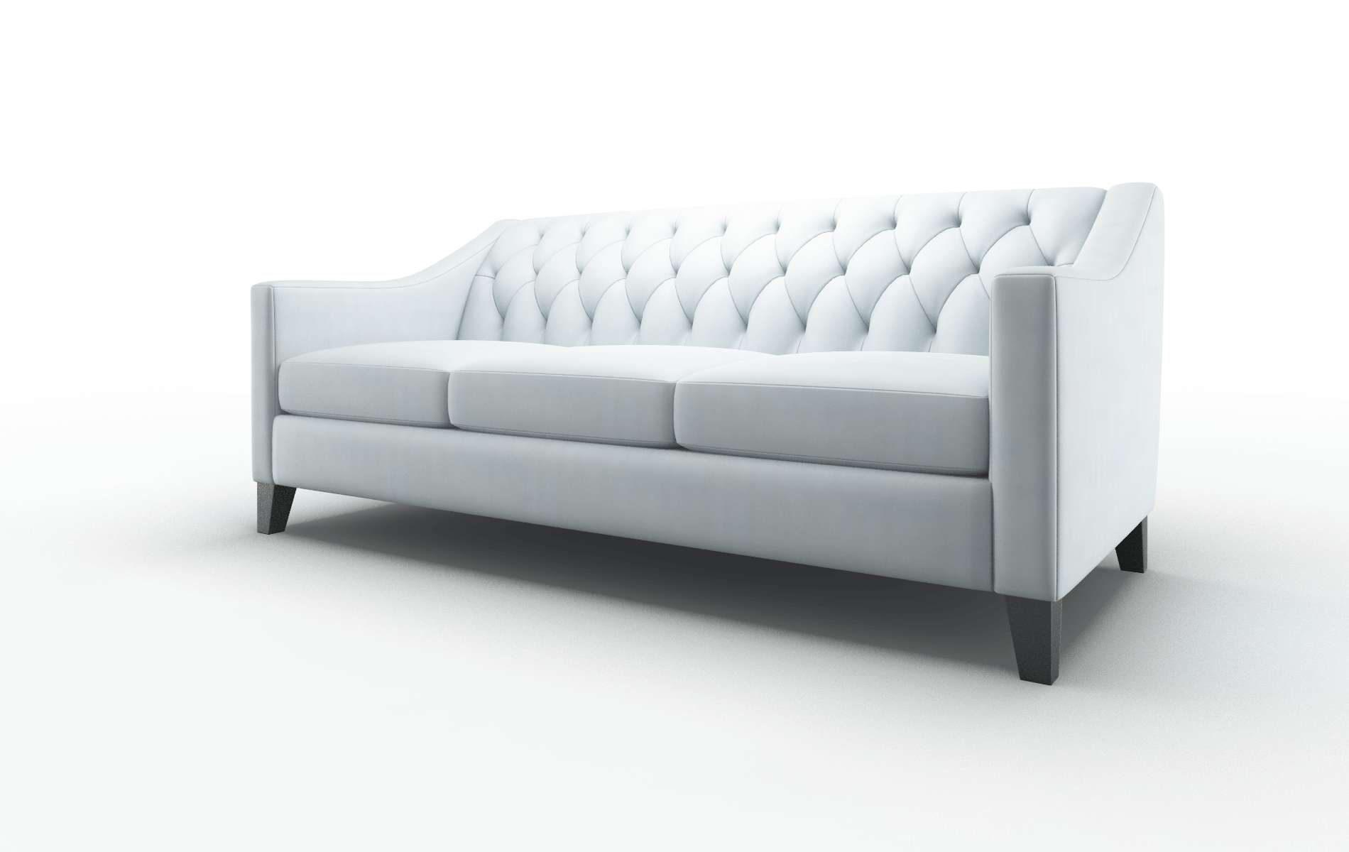 Seville Hathaway Aqua Sofa espresso legs 4