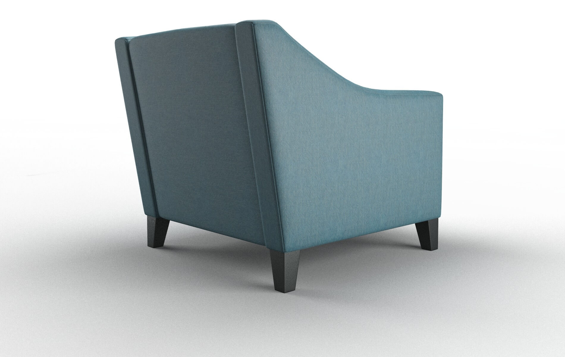 Seville Hepburn Teal Chair espresso legs 5