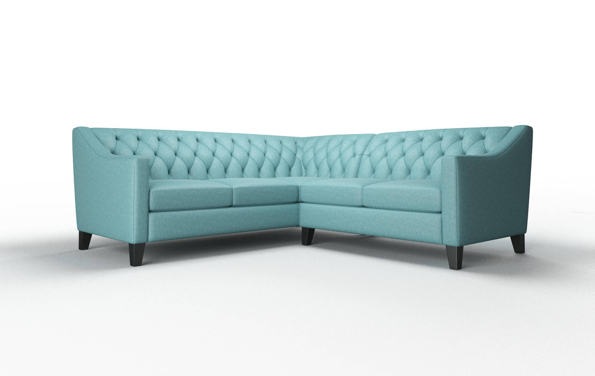 Seville Hepburn_hrp Emerald Sectional espresso legs 1