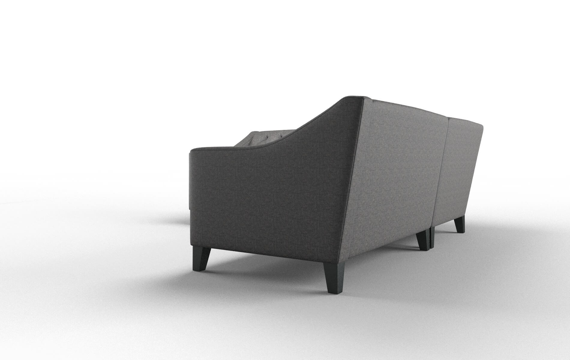 Seville Insight Charcoal Sectional espresso legs 4