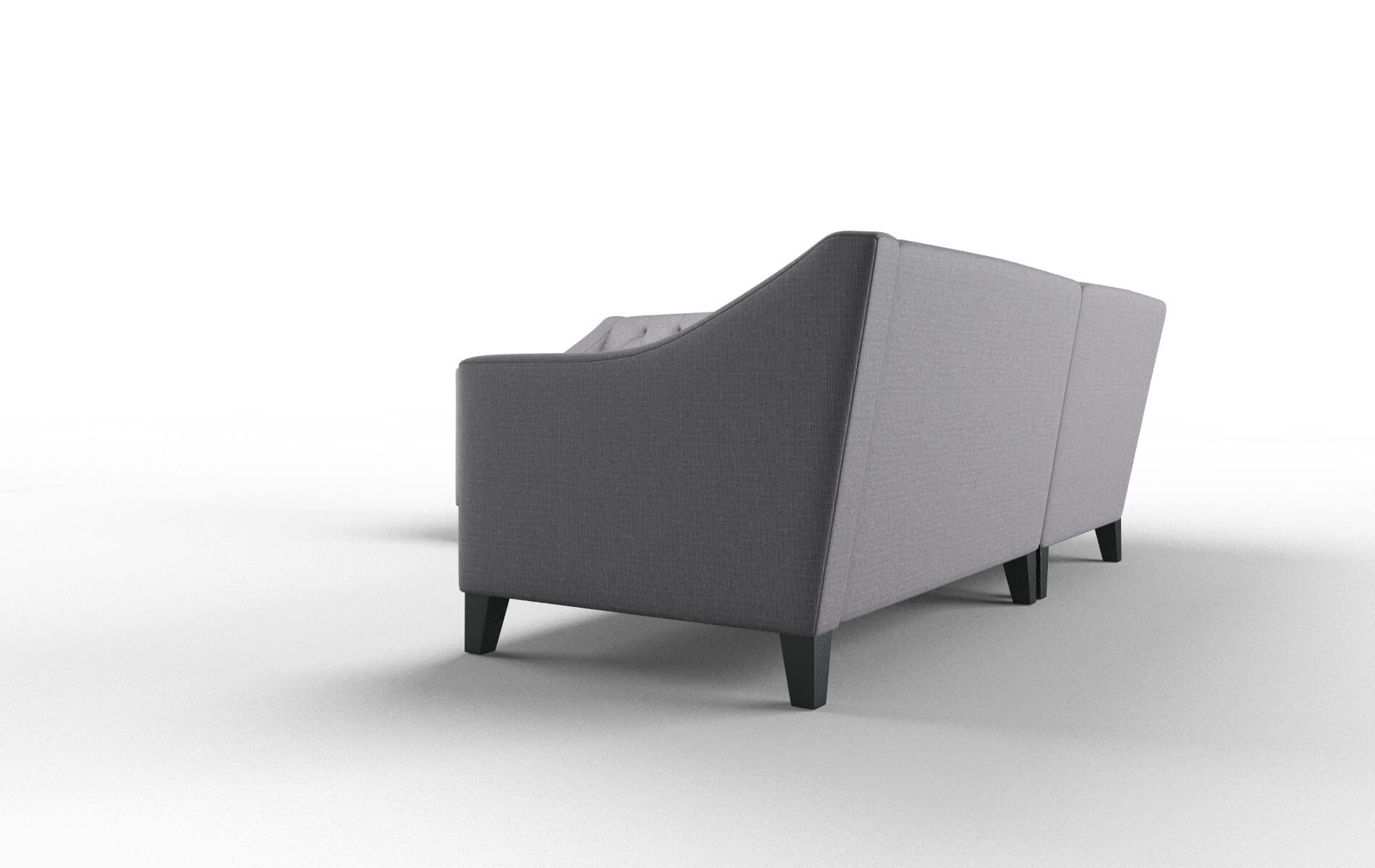 Seville Insight Denim Sectional espresso legs 4