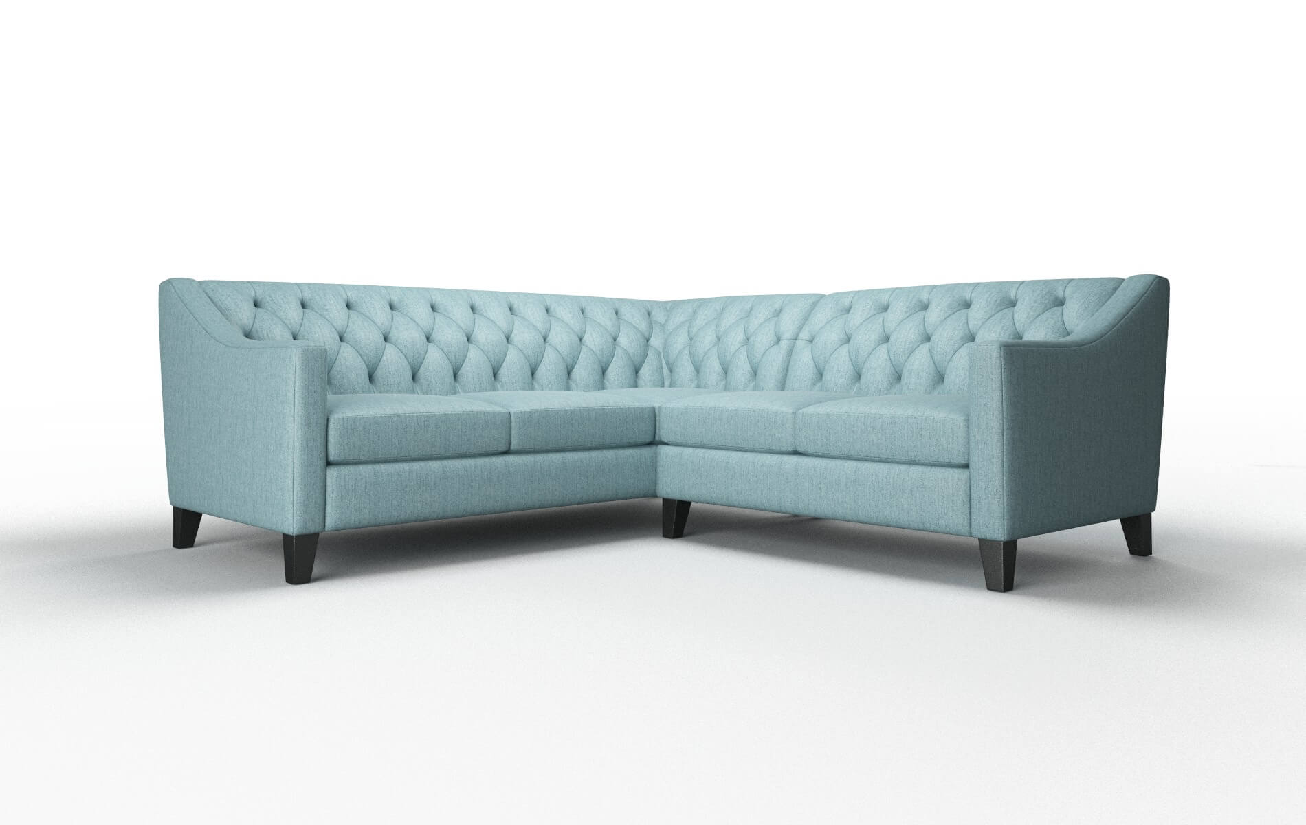 Seville Insight Peacock Sectional espresso legs 1
