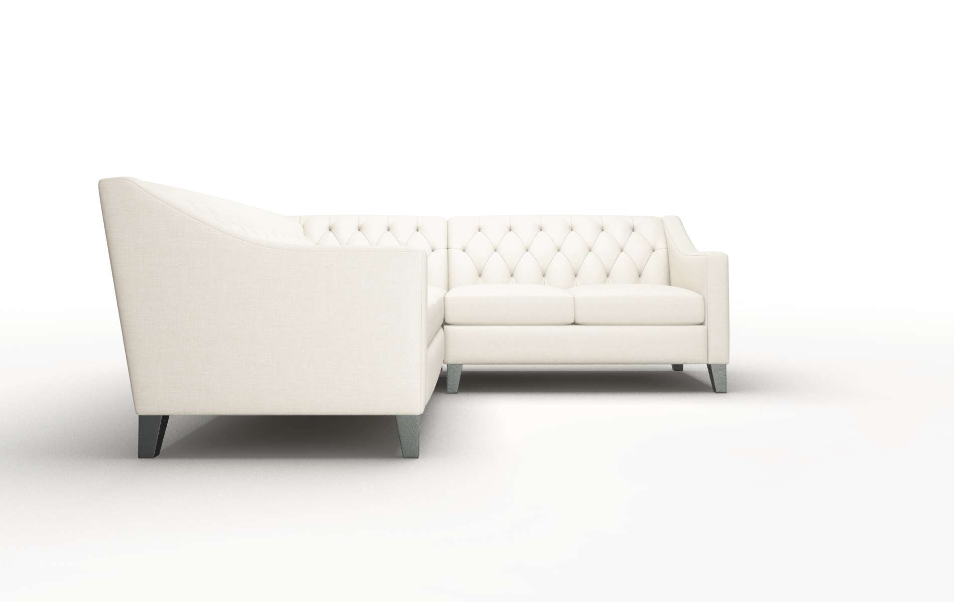 Seville Keylargo Almond Sectional espresso legs 2