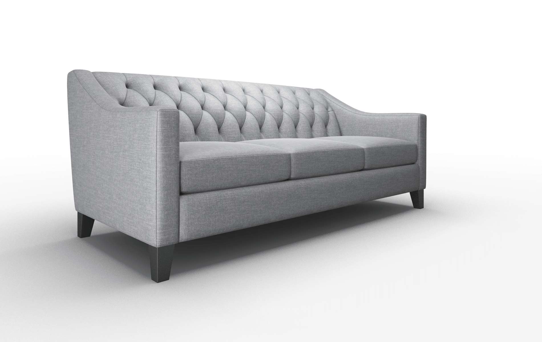 Seville Keylargo Graphite Sofa espresso legs 2