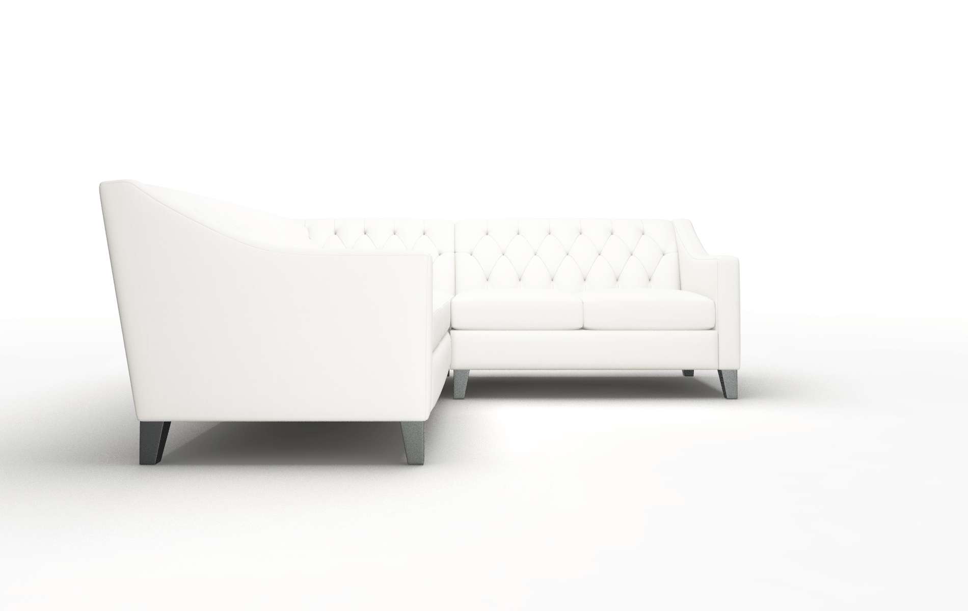 Seville Keylargo Oatmeal Sectional espresso legs 2
