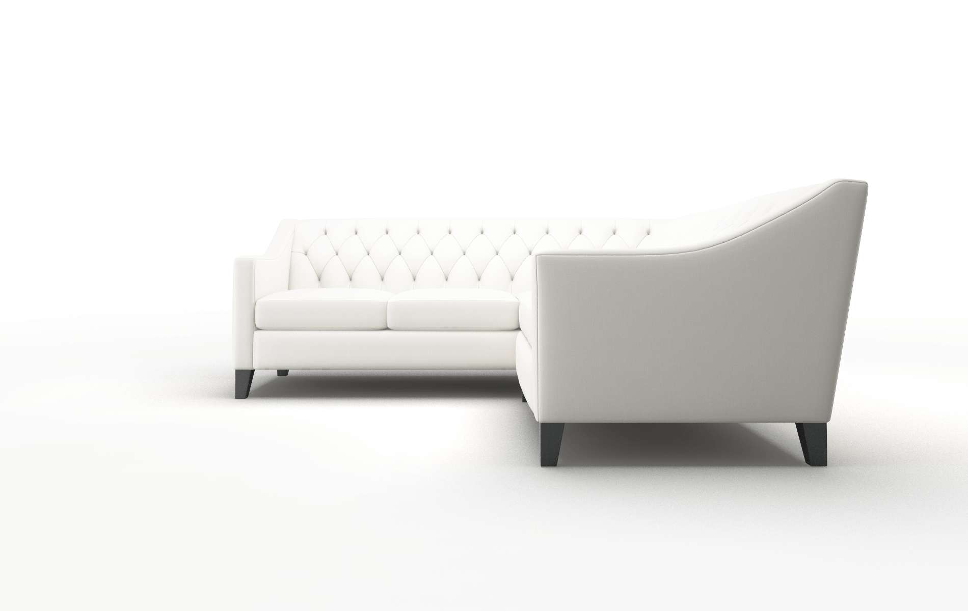 Seville Keylargo Oatmeal Sectional espresso legs 5