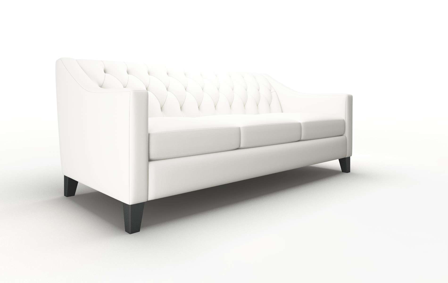 Seville Keylargo Oatmeal Sofa espresso legs 2