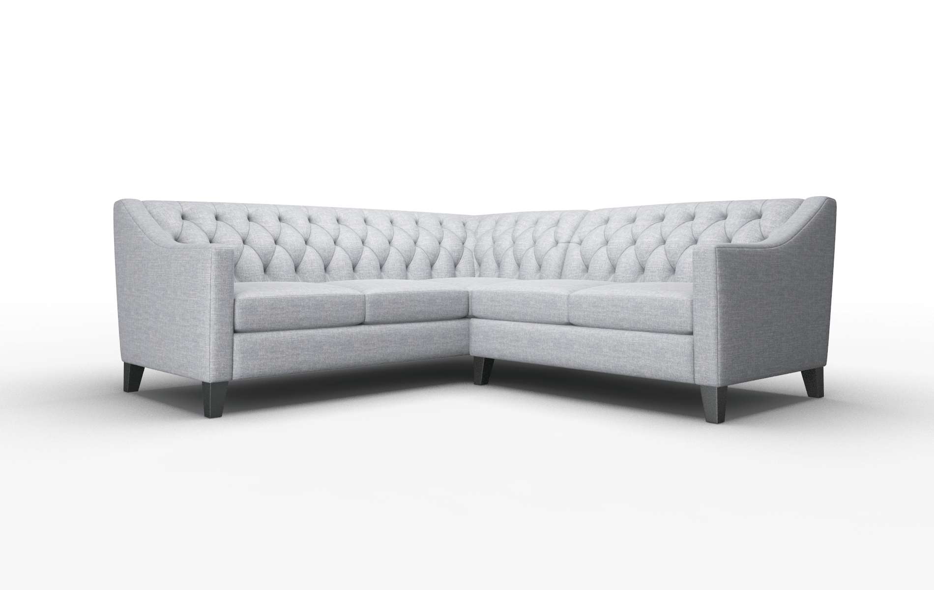 Seville Lana Ash Sectional espresso legs 1