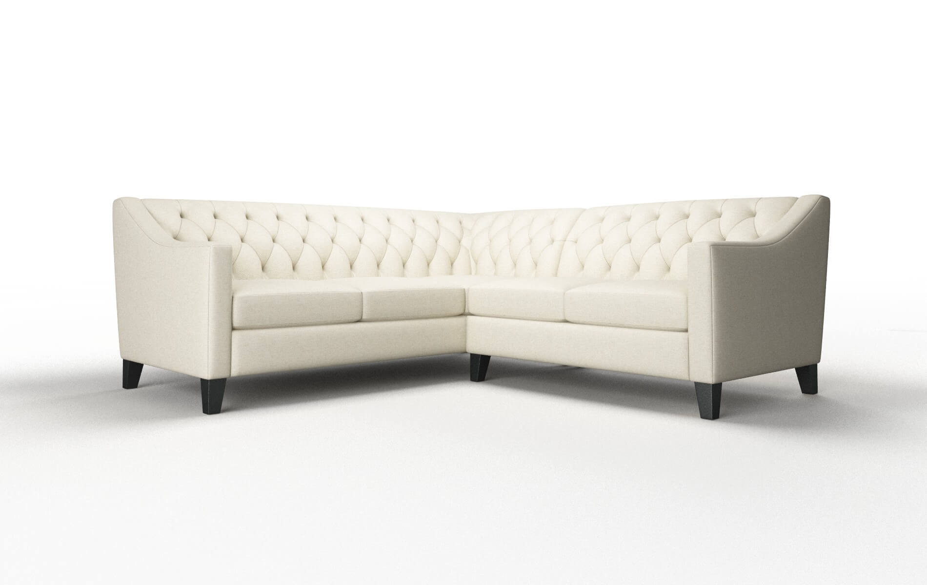 Seville Lana Sand Sectional espresso legs 1