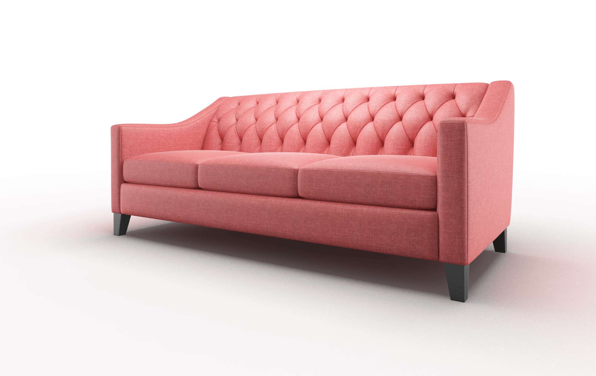 Seville Leslie Poppy Sofa espresso legs 4