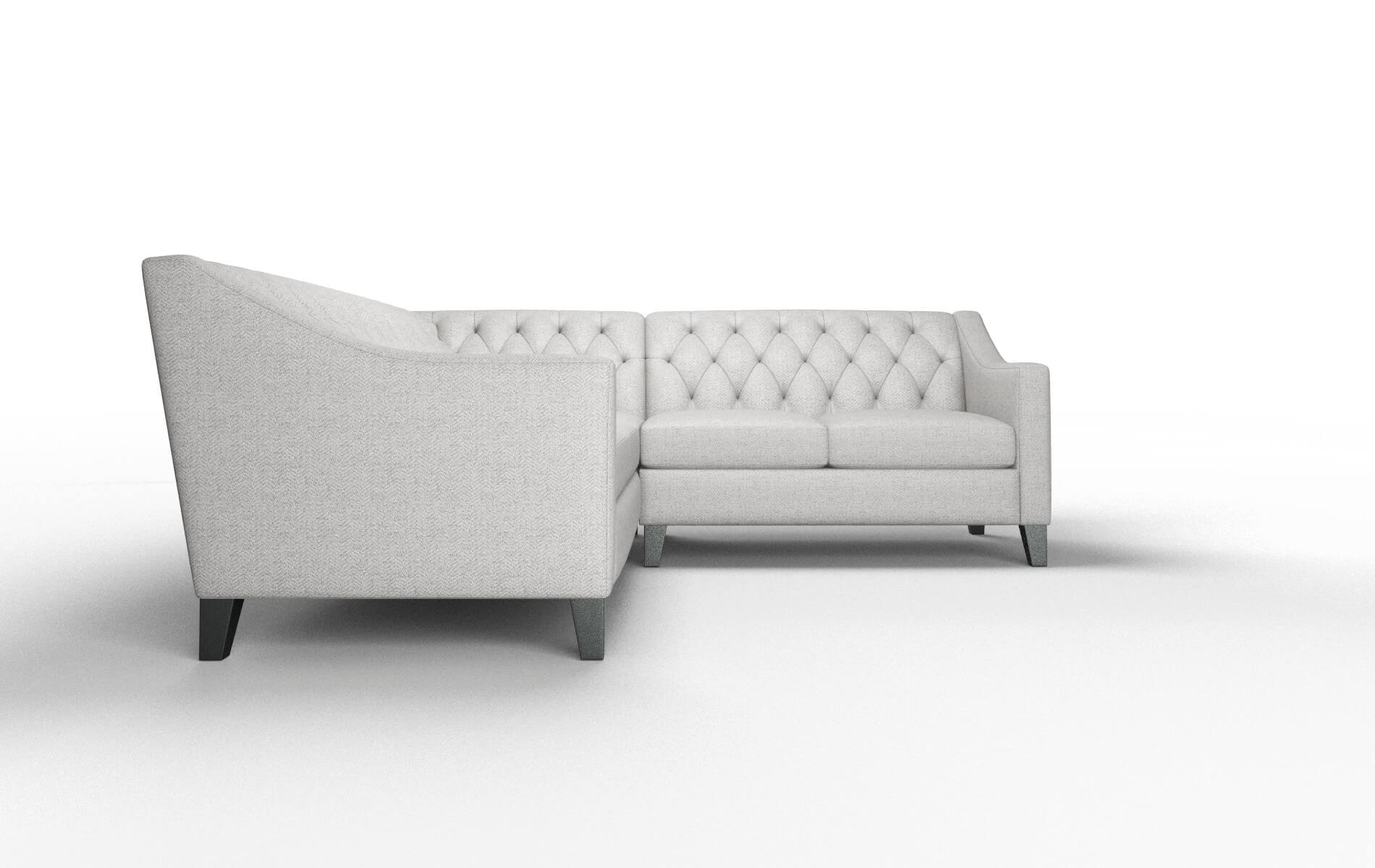 Seville Malibu Dove Sectional espresso legs 2