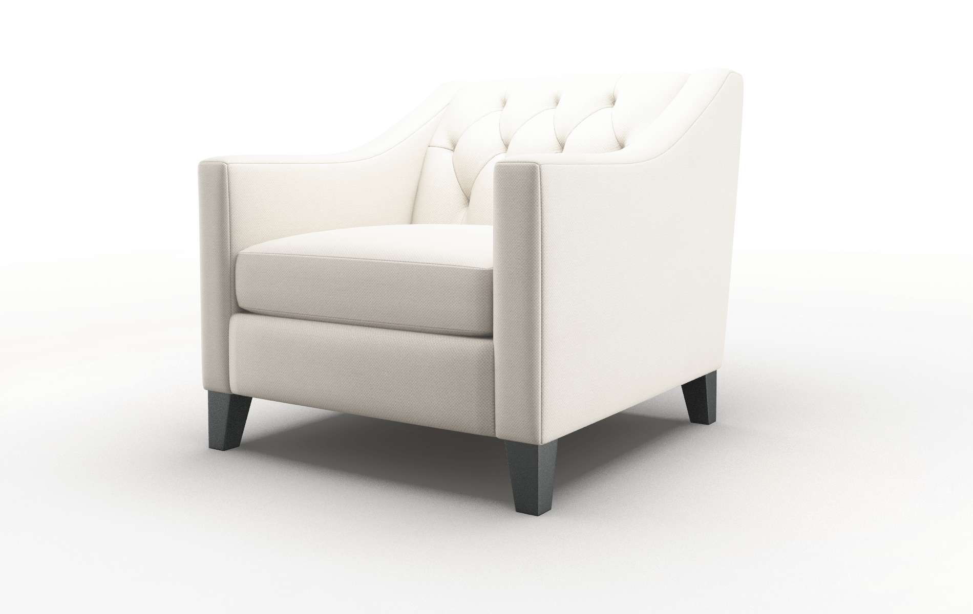 Seville Malibu Linen Chair espresso legs 4