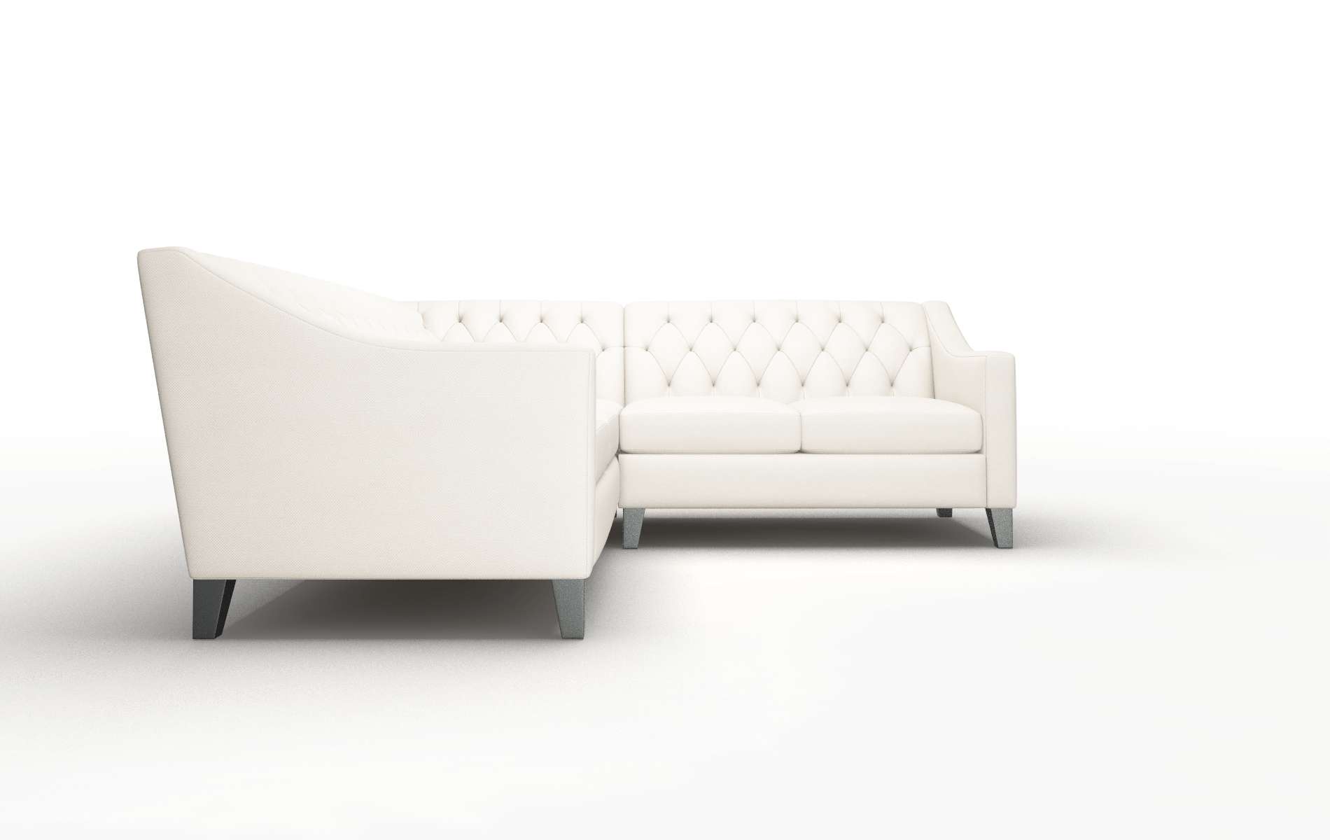 Seville Malibu Linen Sectional espresso legs 2