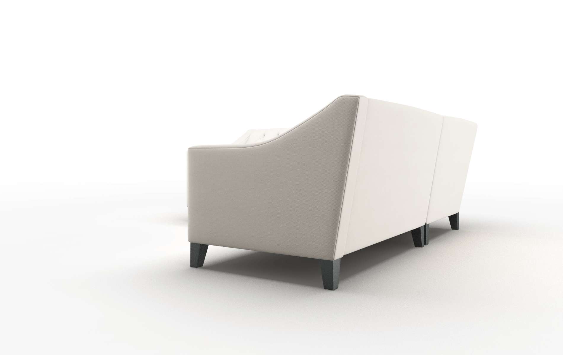 Seville Malibu Linen Sectional espresso legs 4