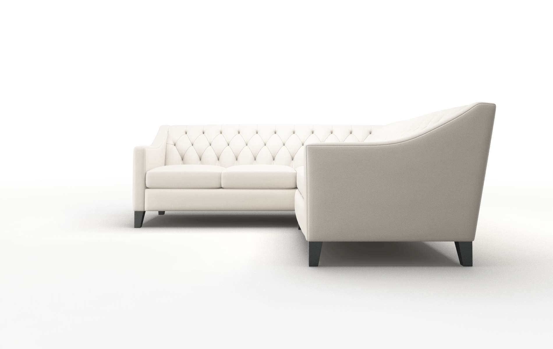 Seville Malibu Linen Sectional espresso legs 5
