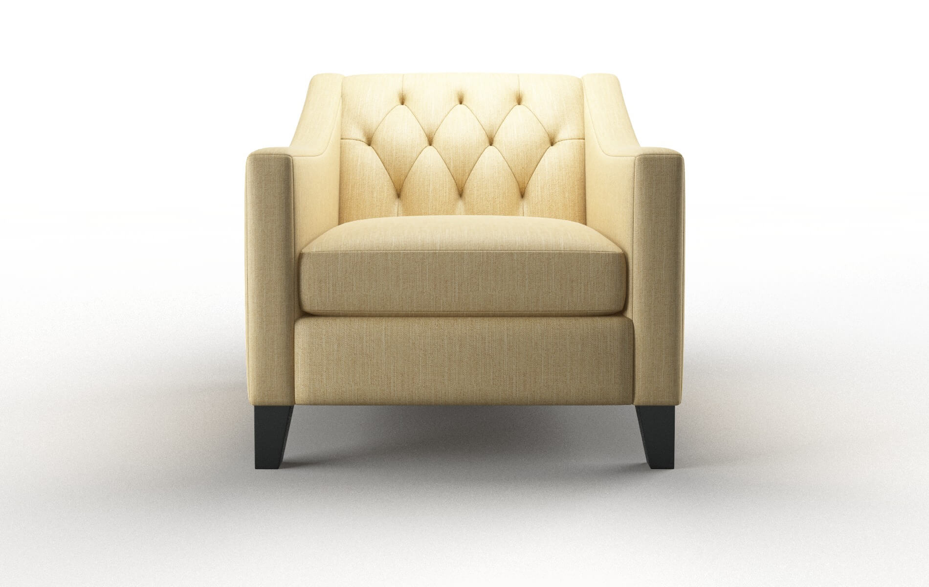 Seville Malibu maize Chair Espresso Legs  1