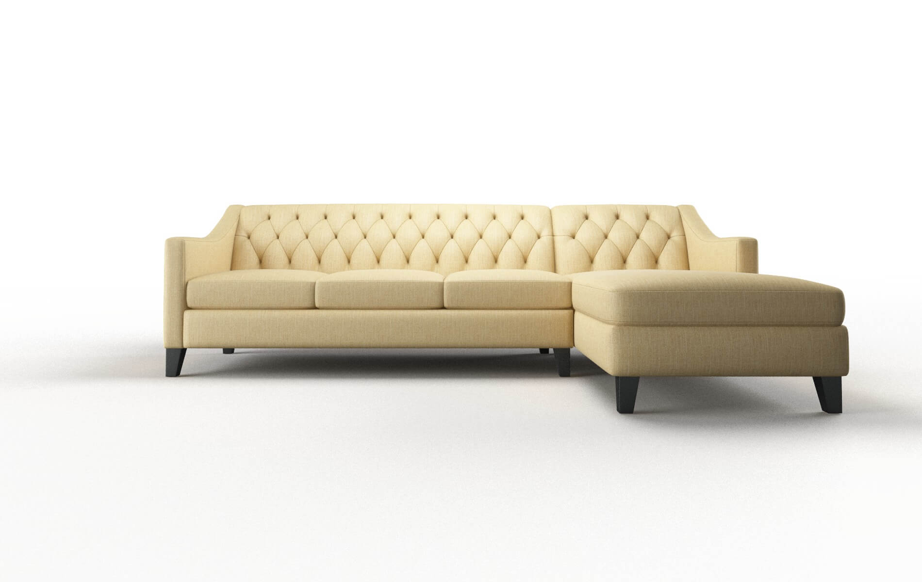 Seville Malibu maize Panel Espresso Legs  1