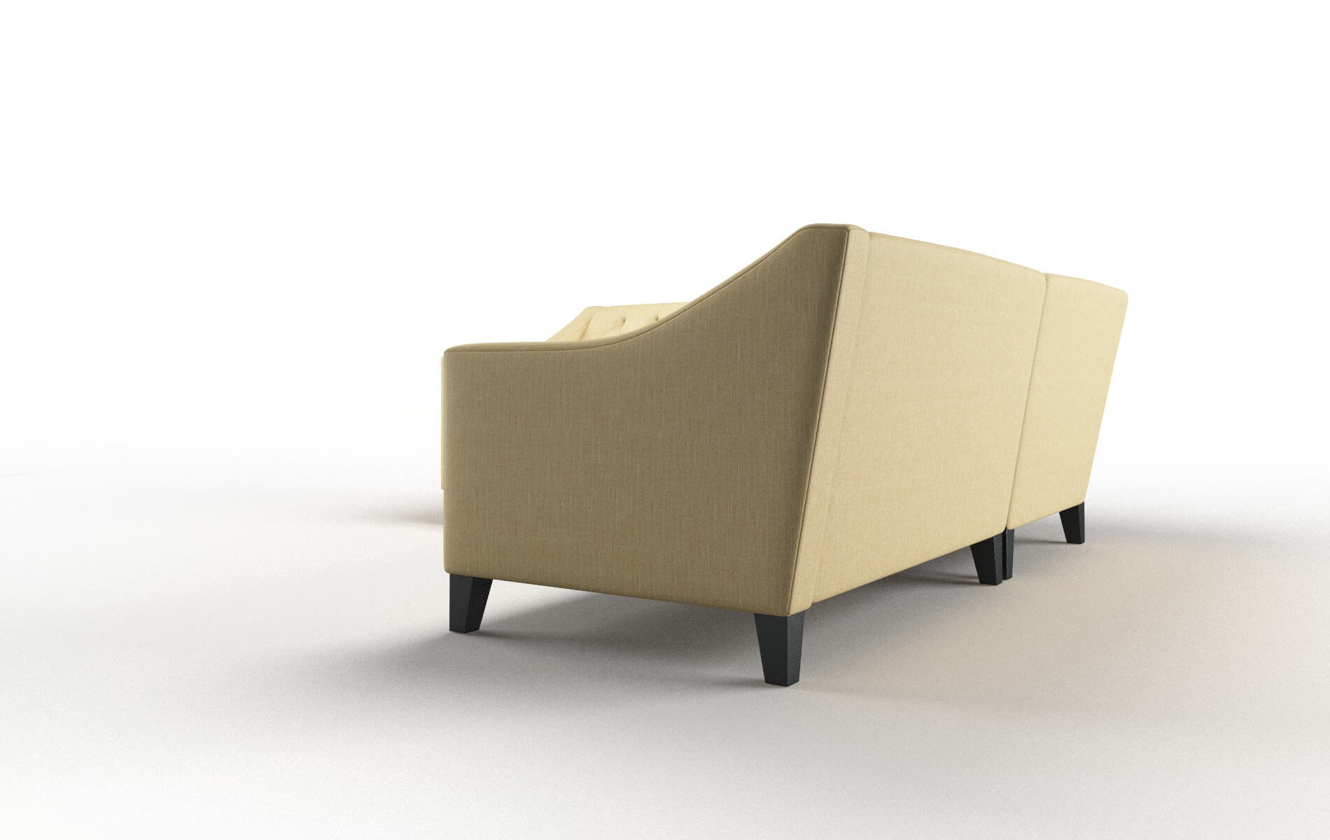 Seville Malibu Maize Sectional espresso legs 4