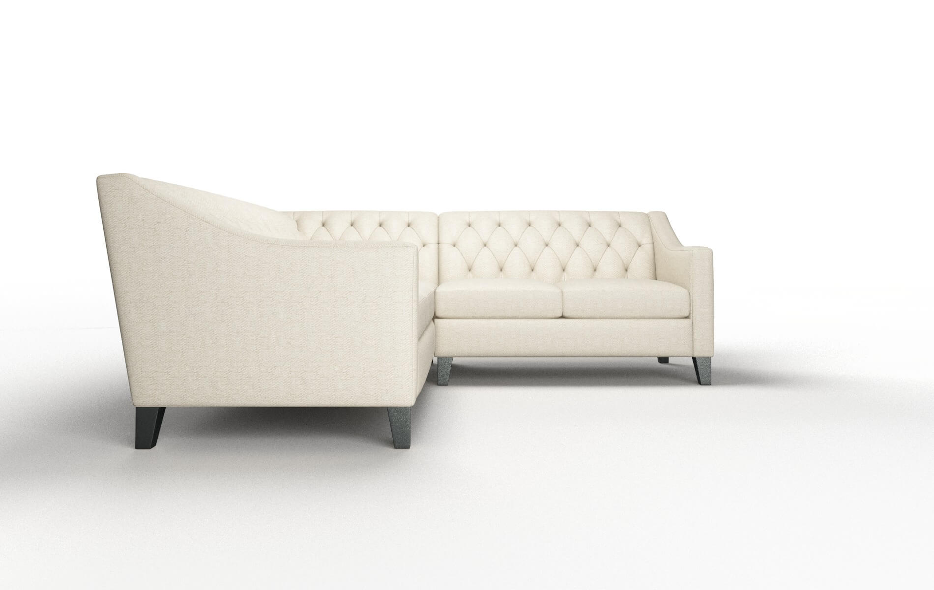 Seville Malibu Sand Sectional espresso legs 2