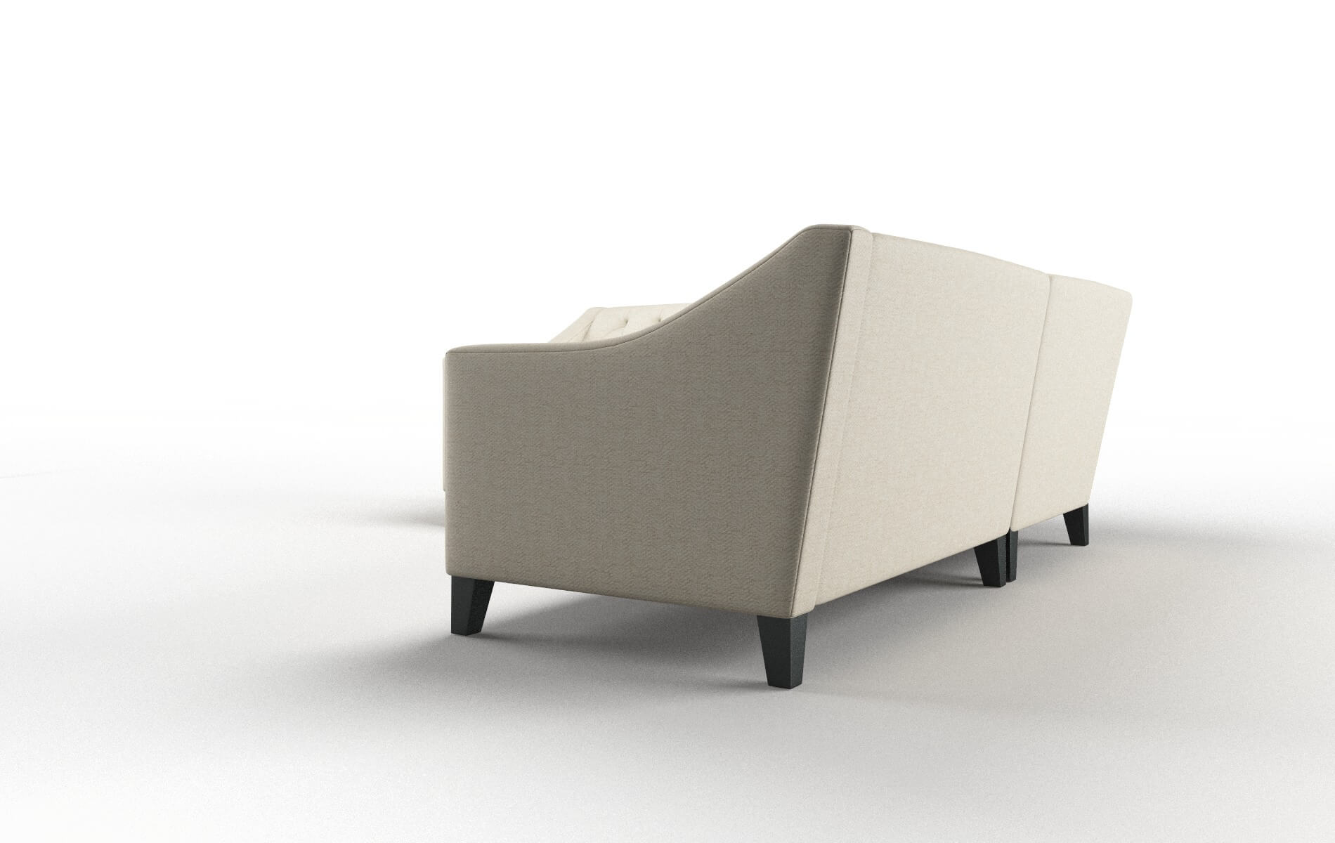 Seville Malibu Sand Sectional espresso legs 4