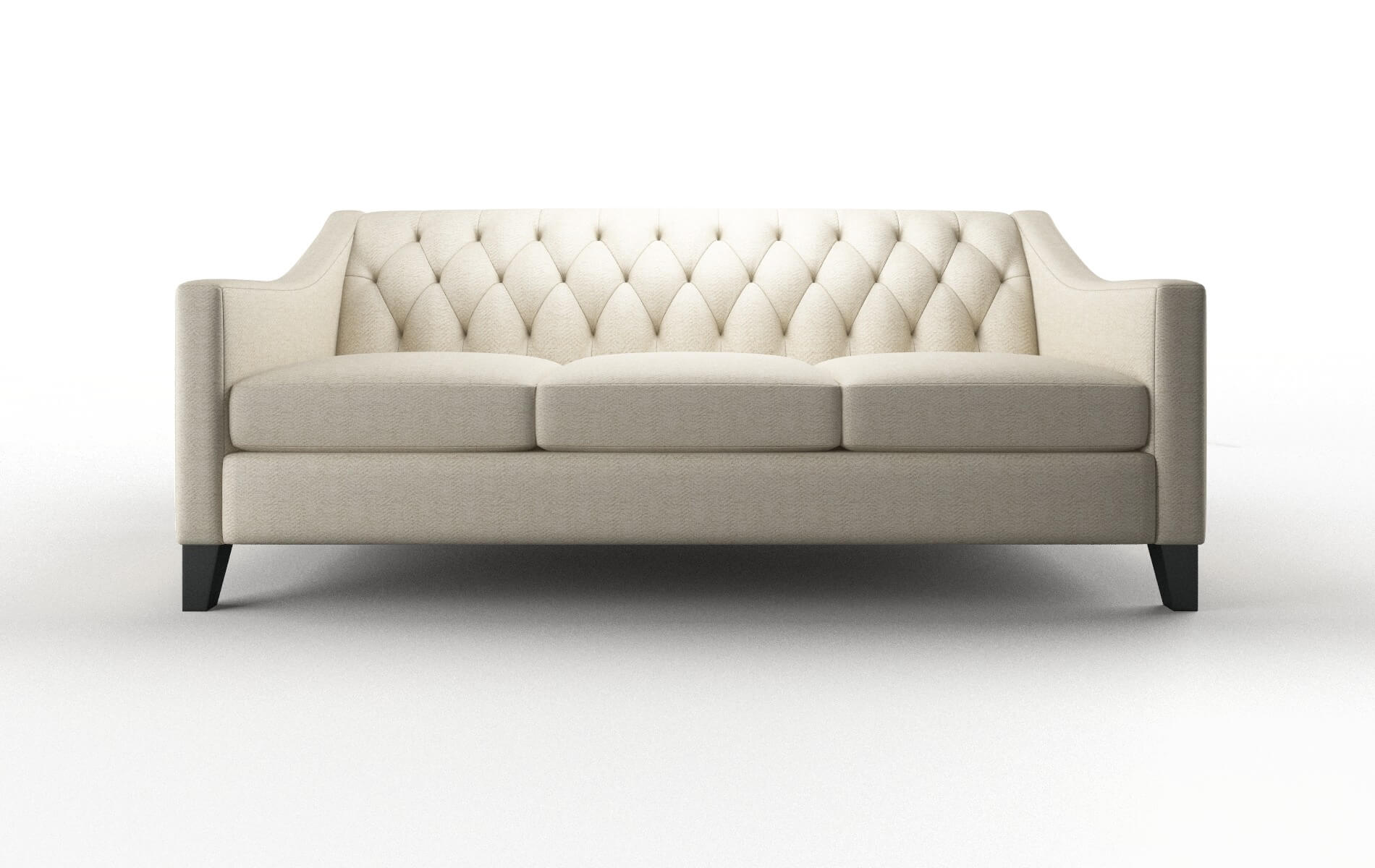 Seville Malibu Sand Sofa espresso legs 1