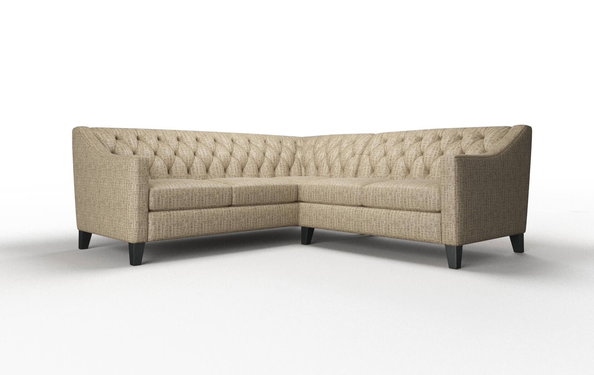 Seville Marcy camel Sectional Espresso Legs  1