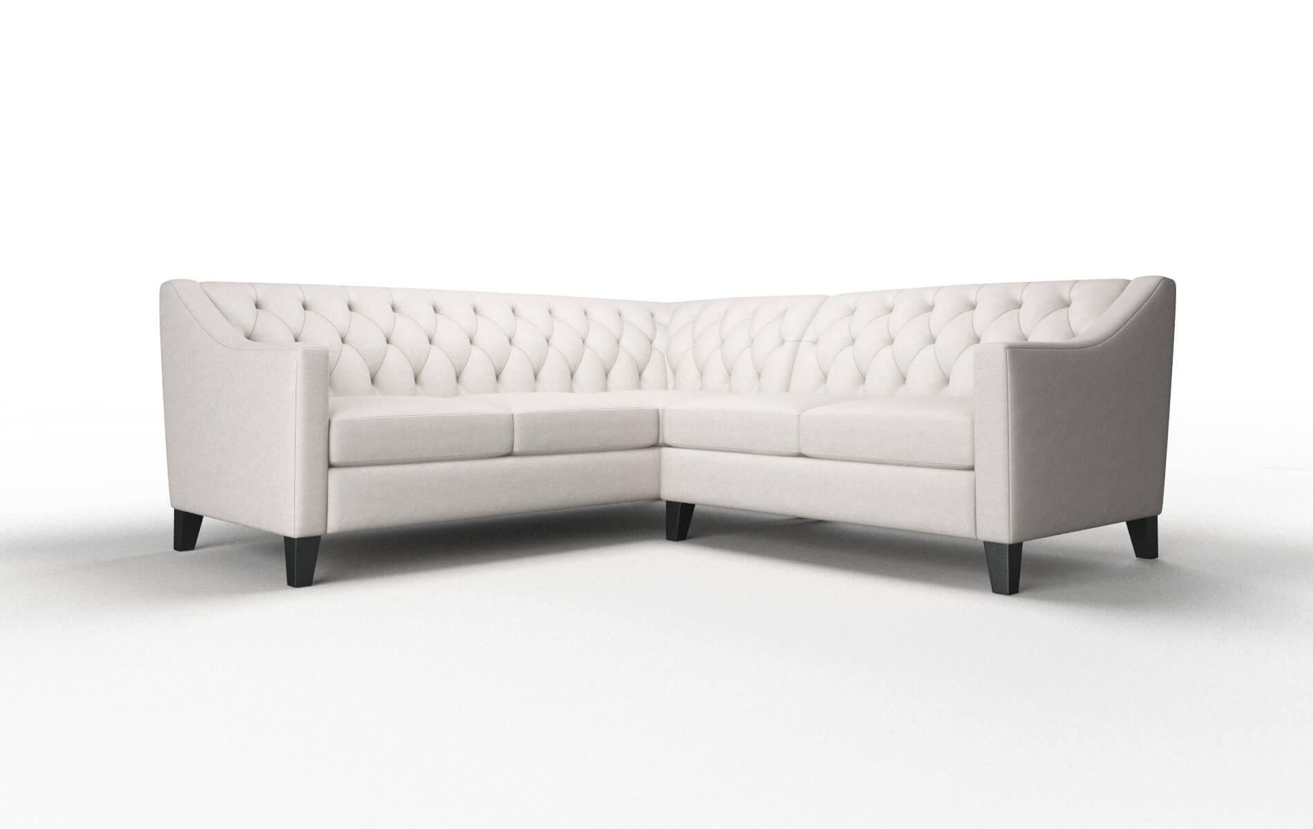 Seville Noble Grey Sectional espresso legs 1