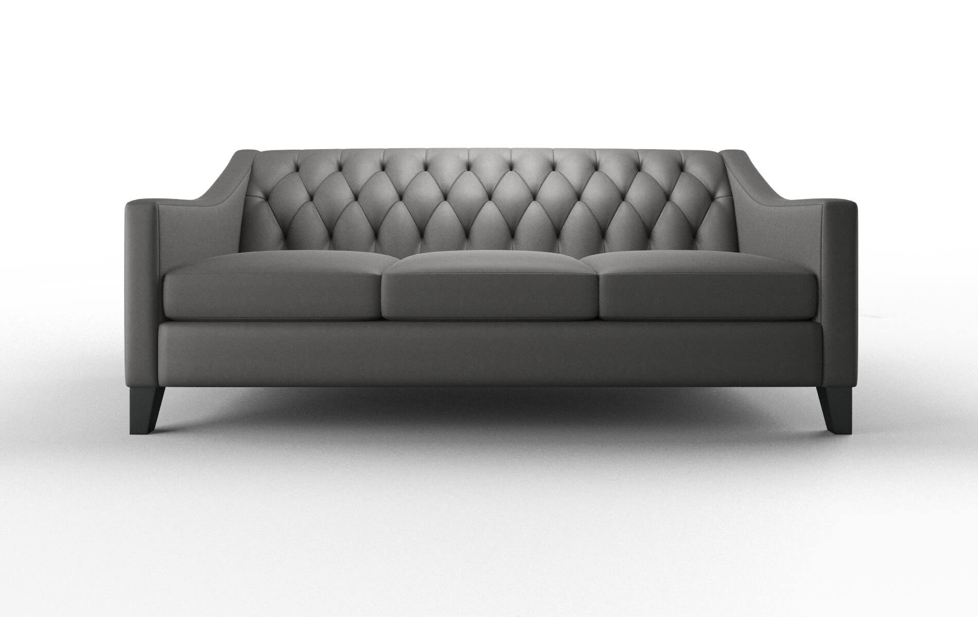 Seville Oakley Charcoal Sofa espresso legs 1