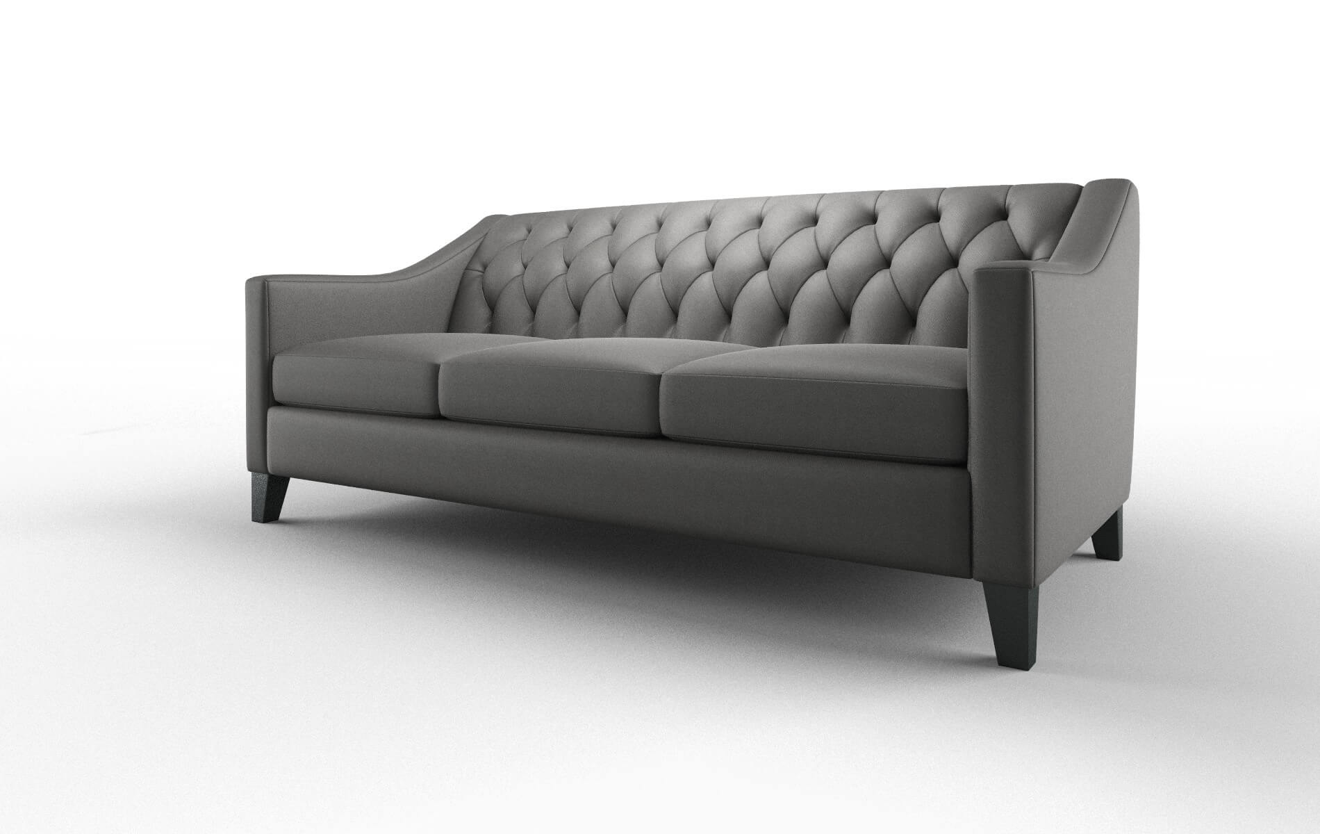 Seville Oakley Charcoal Sofa espresso legs 4