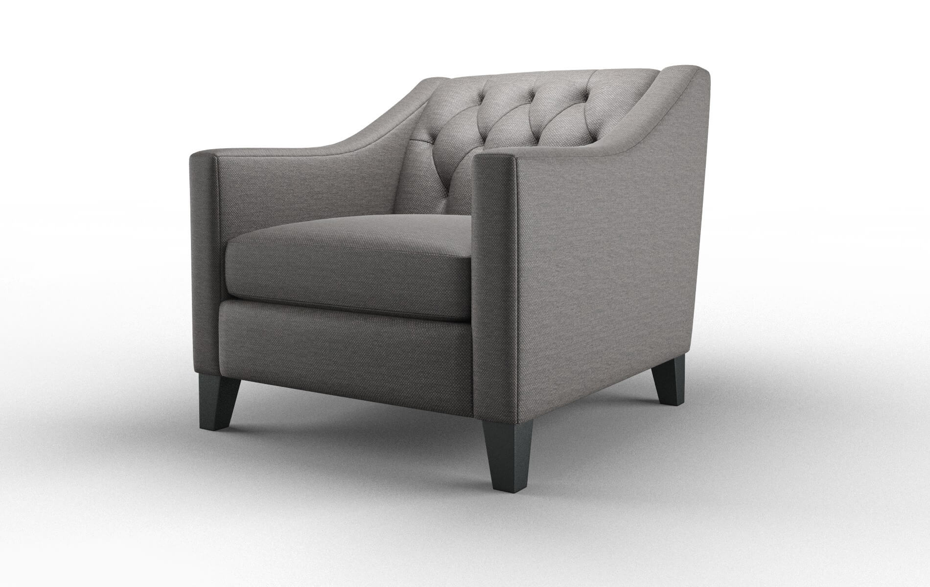 Seville Oscar Charcoal Chair espresso legs 4