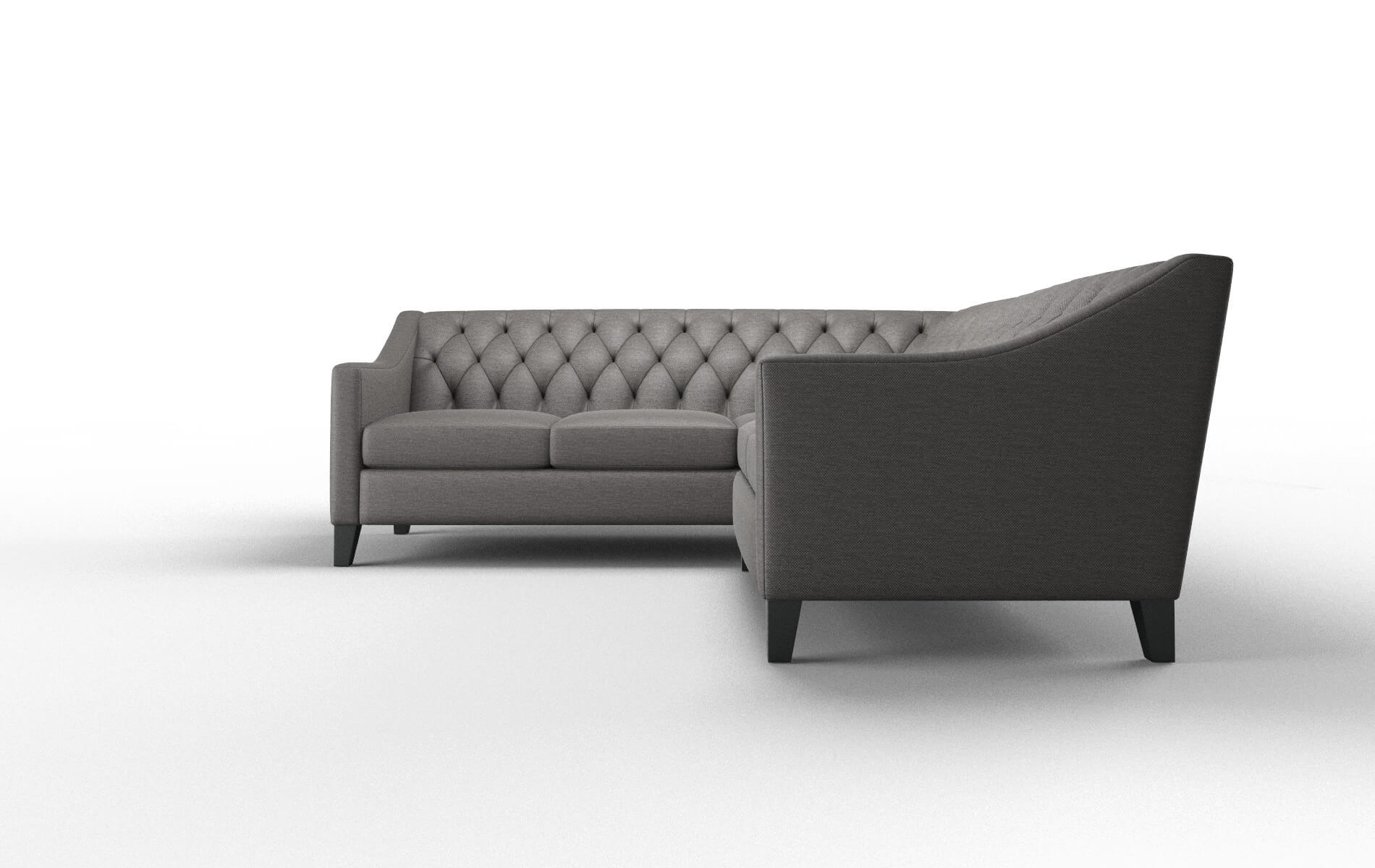 Seville Oscar Charcoal Sectional espresso legs 5