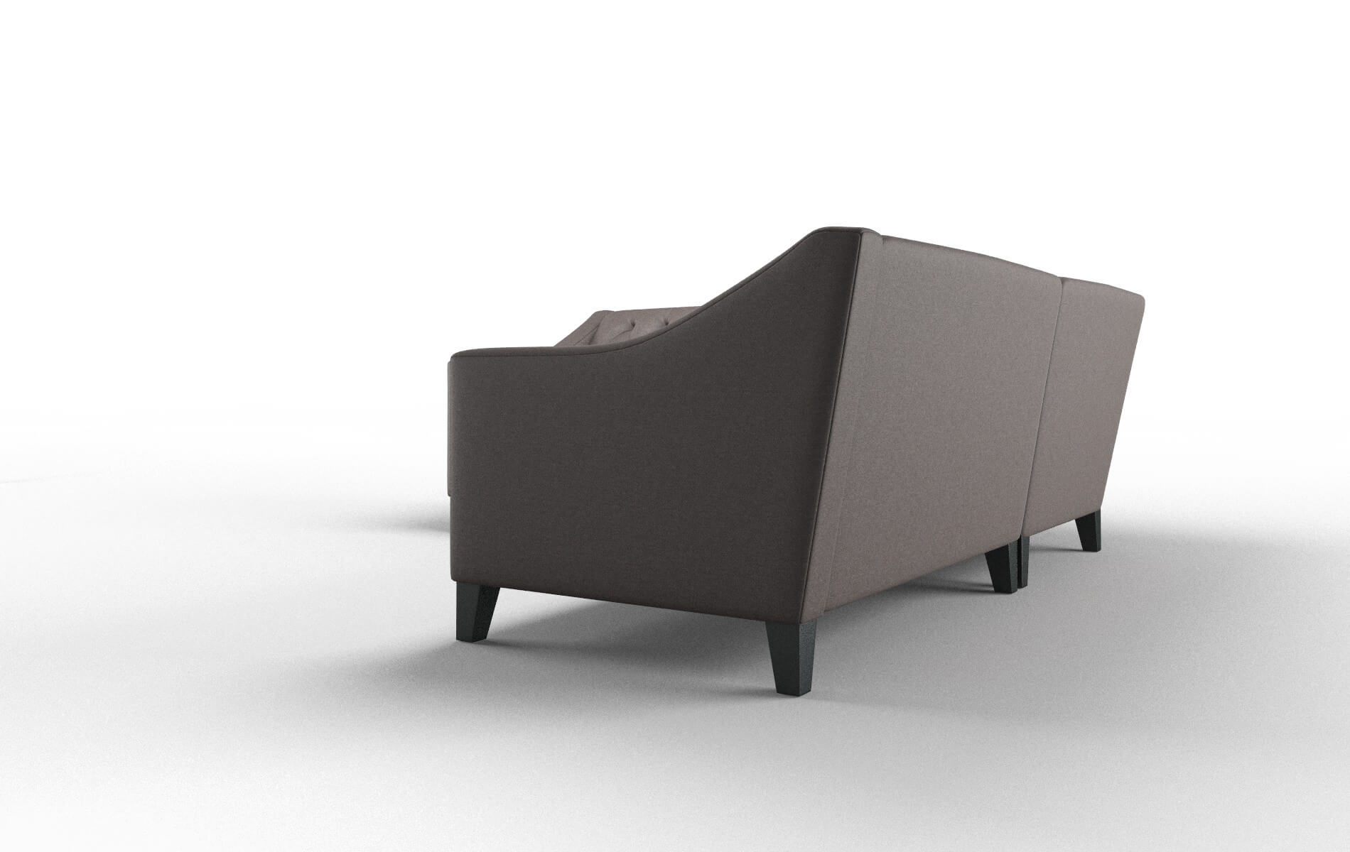 Seville Oscar Chocolate Sectional espresso legs 4