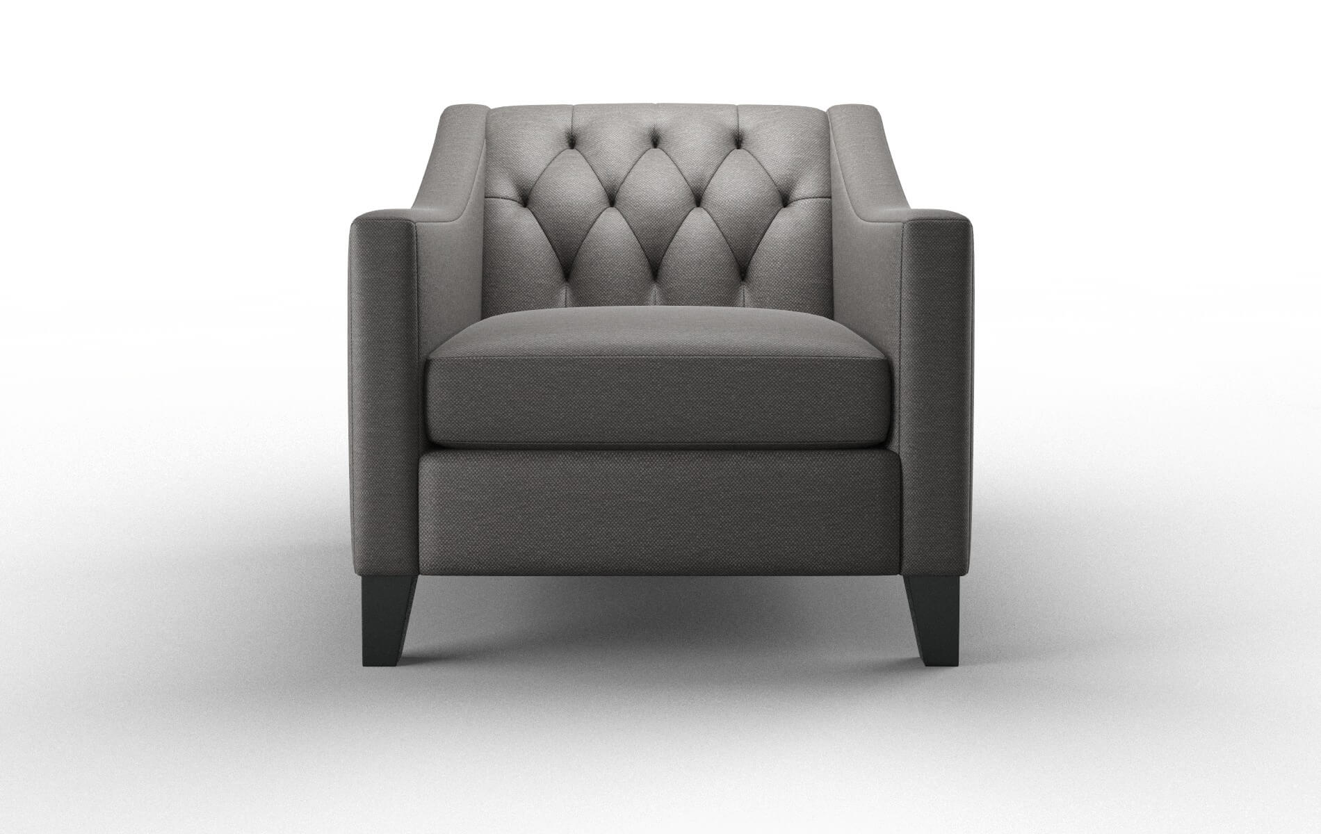 Seville Oscar Grey Chair espresso legs 1