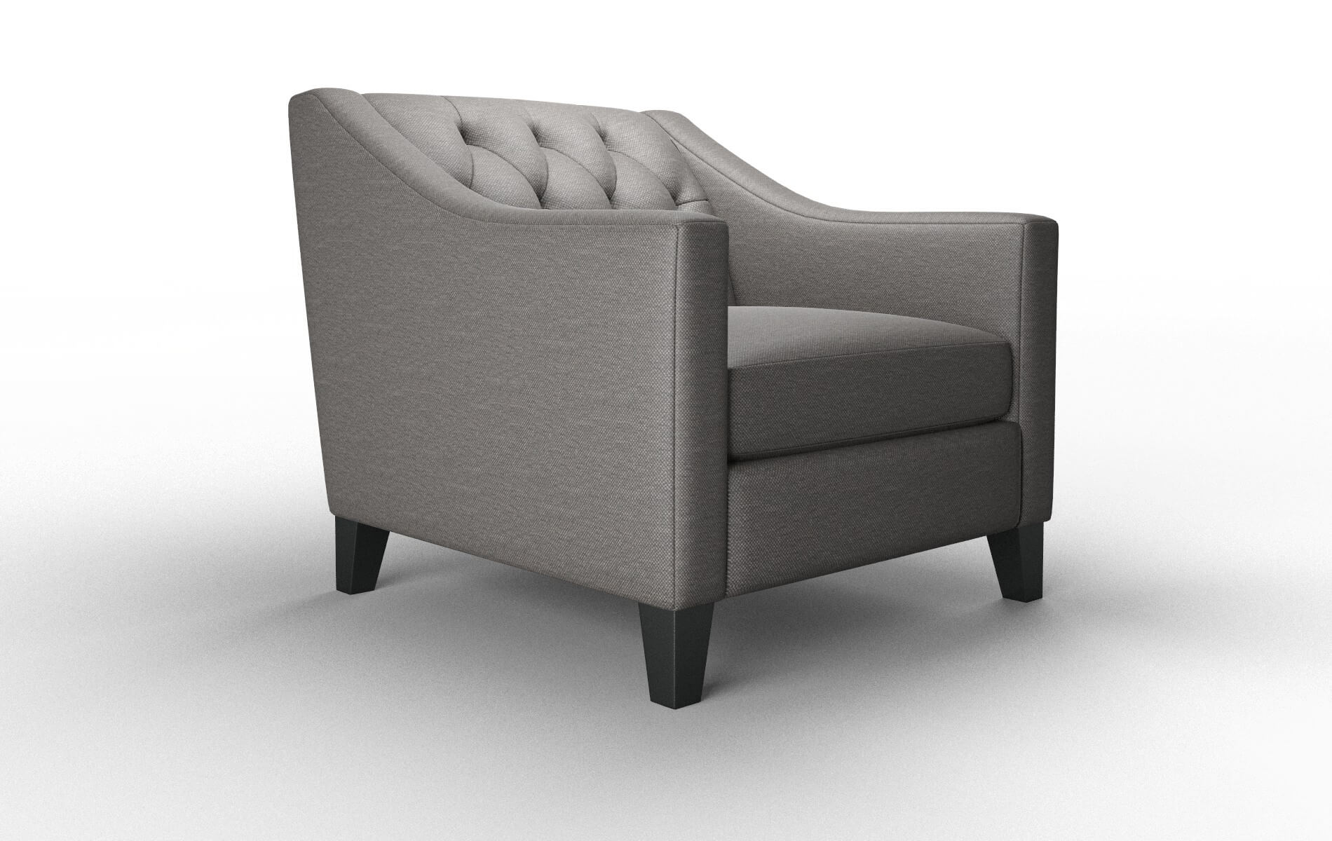 Seville Oscar Grey Chair espresso legs 2