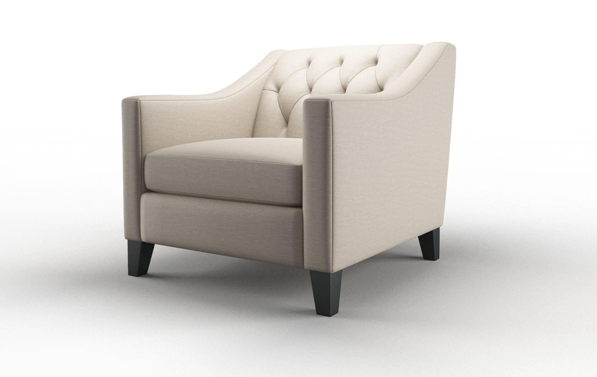 Seville Oscar Linen Chair espresso legs 4