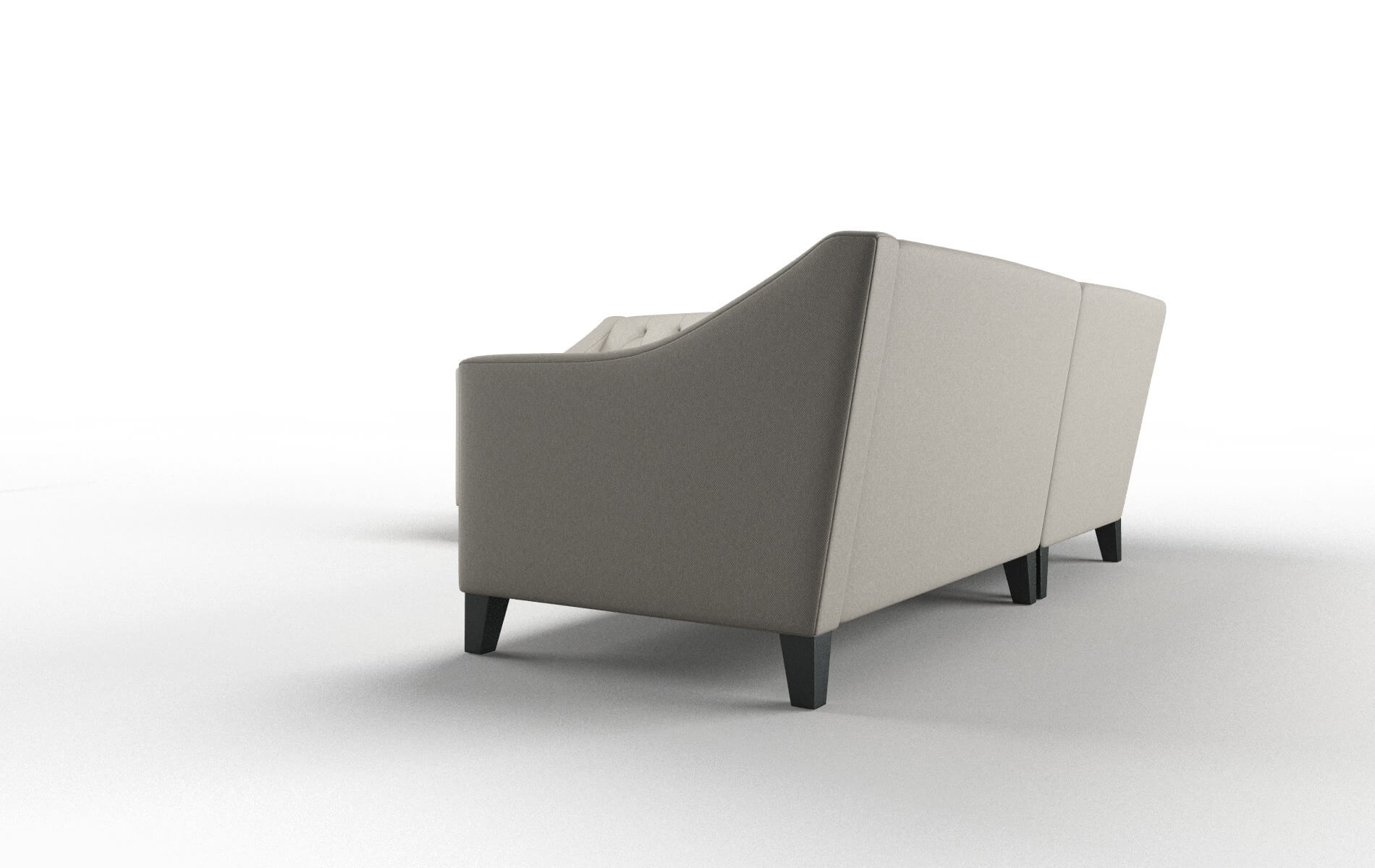 Seville Oscar Silver Sectional espresso legs 4