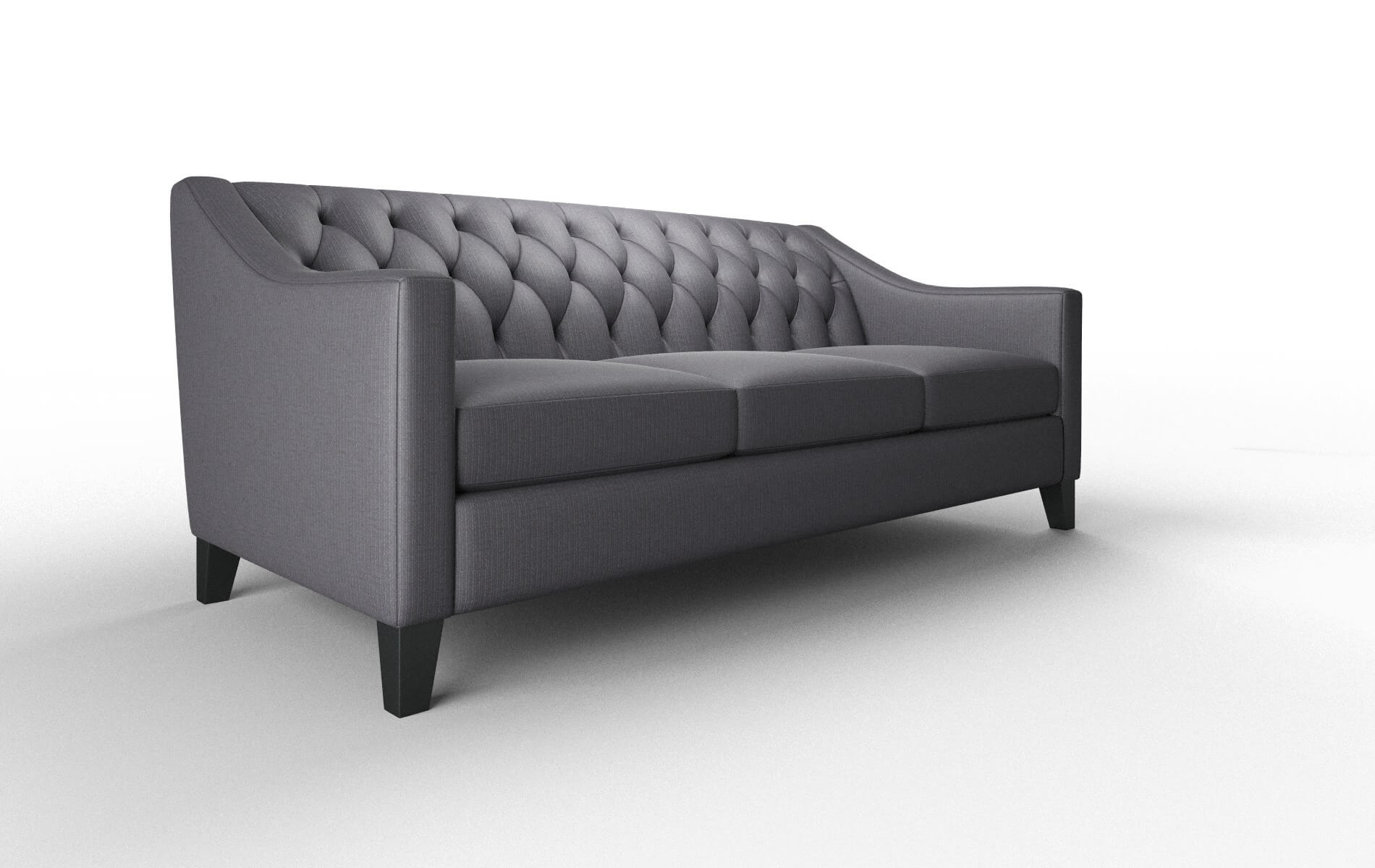 Seville Parker Charcoal Sofa espresso legs 2
