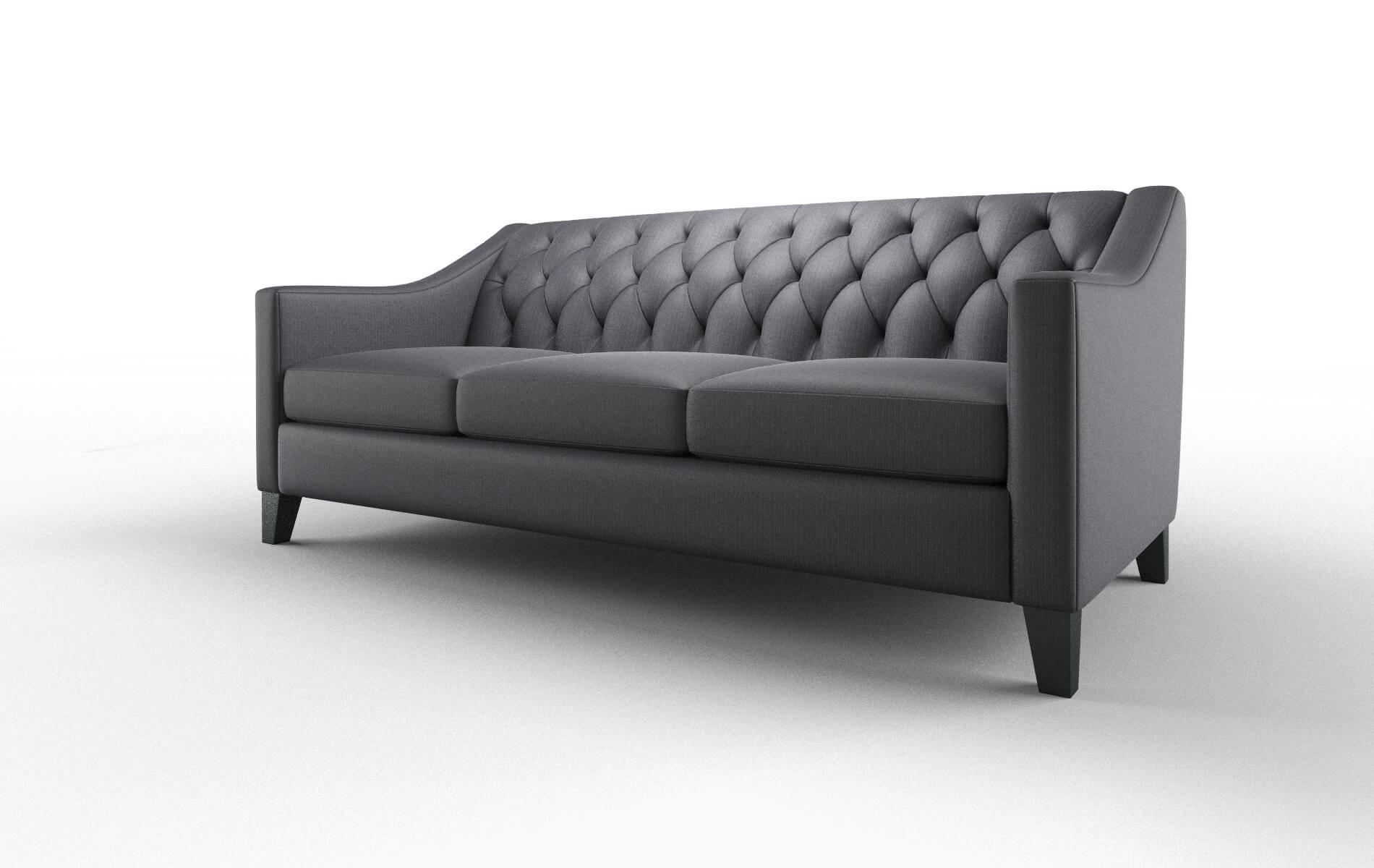 Seville Parker Charcoal Sofa espresso legs 4