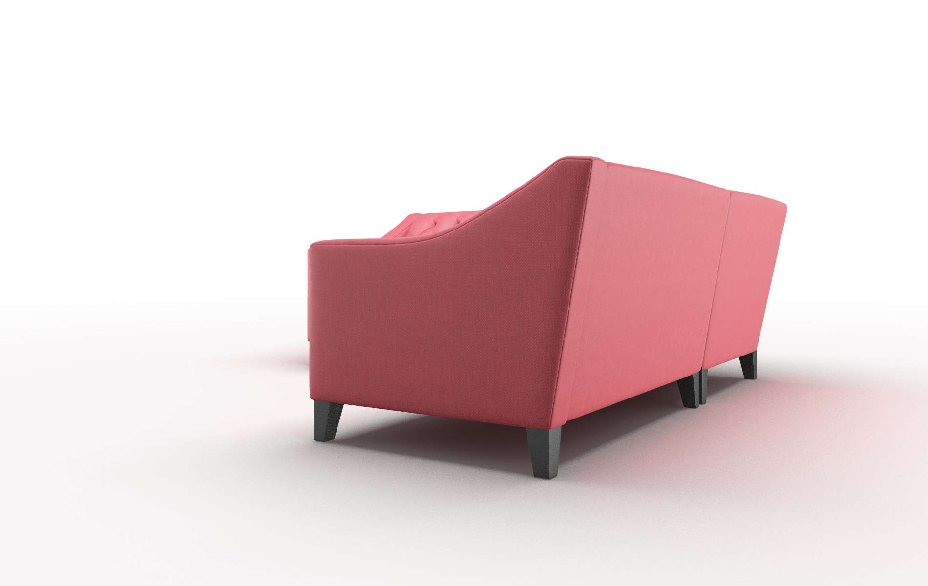 Seville Pauline Ruby Sectional espresso legs 4