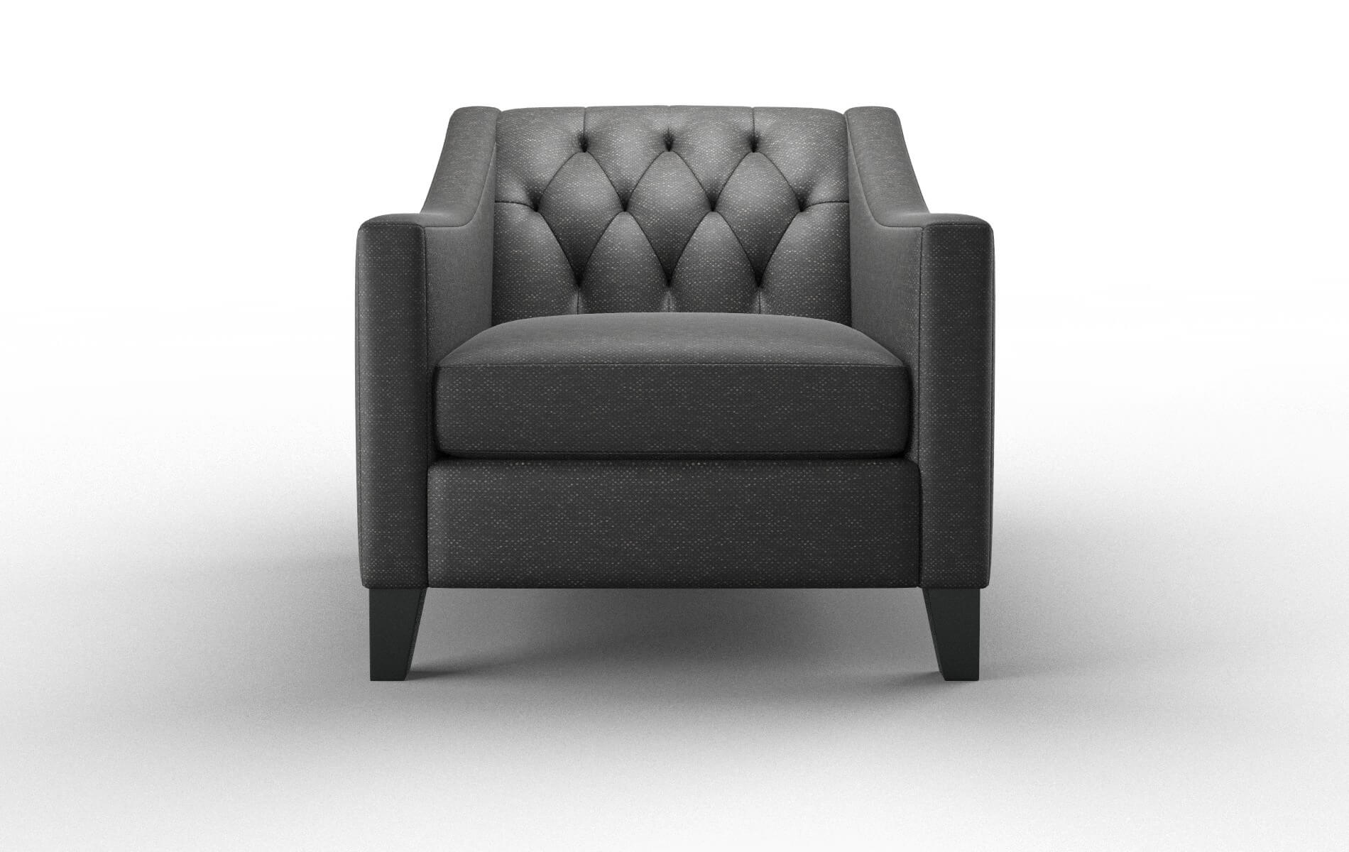 Seville Phoenix Charcoal Chair espresso legs 1