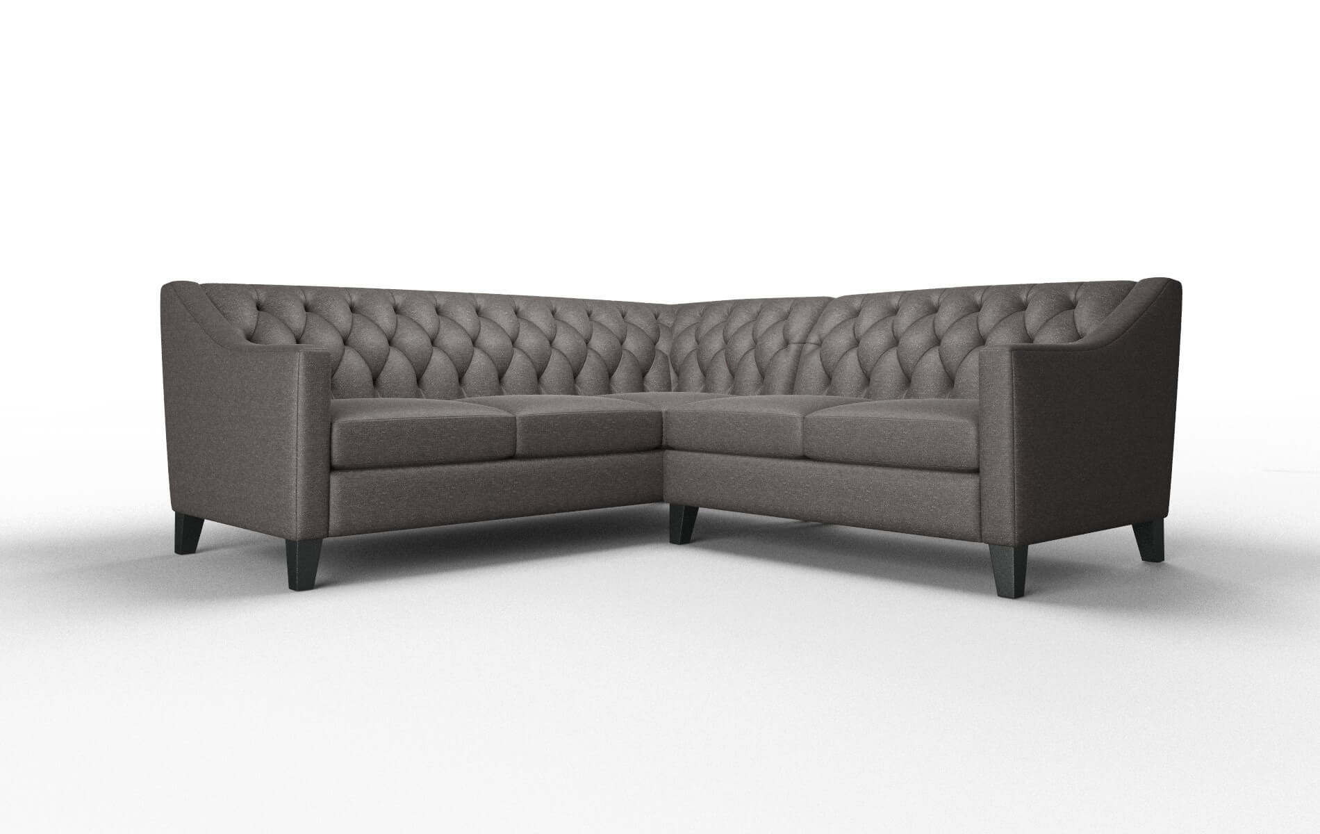 Seville Phoenix Chocolate Sectional espresso legs 1