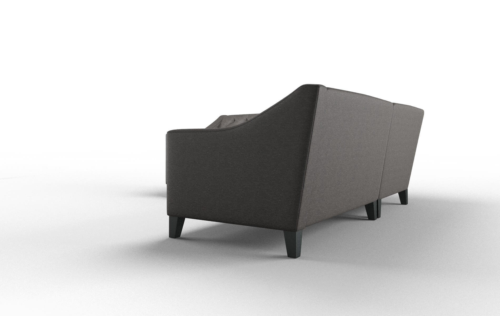 Seville Phoenix Chocolate Sectional espresso legs 4