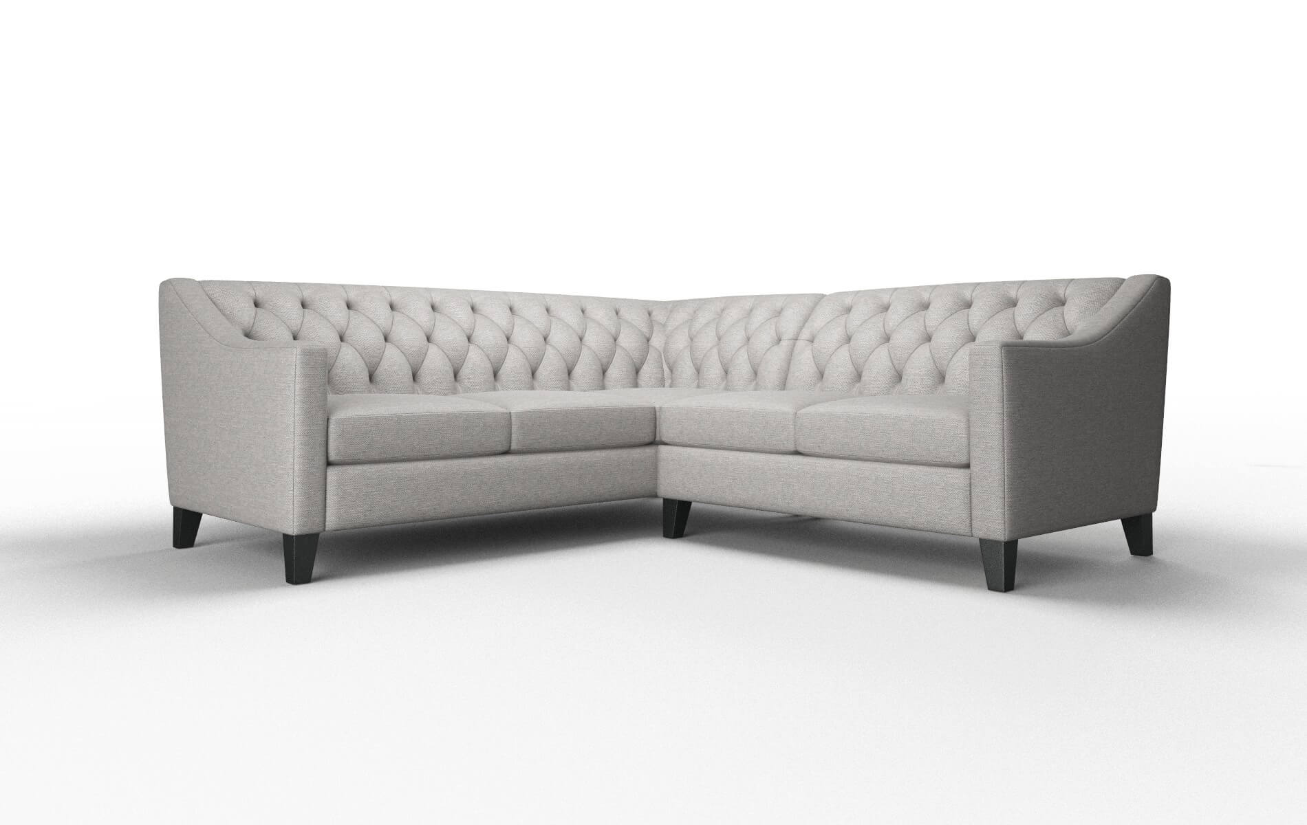 Seville Phoenix Smoke Sectional espresso legs 1
