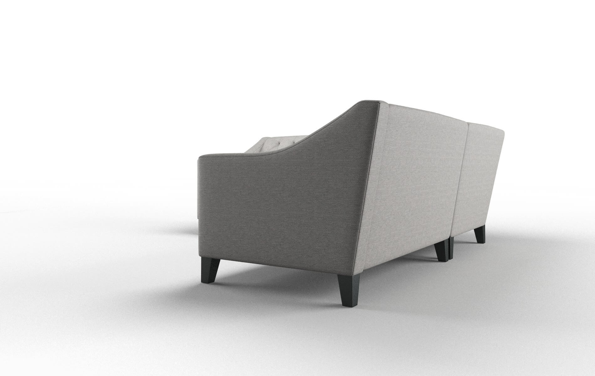 Seville Phoenix Smoke Sectional espresso legs 4