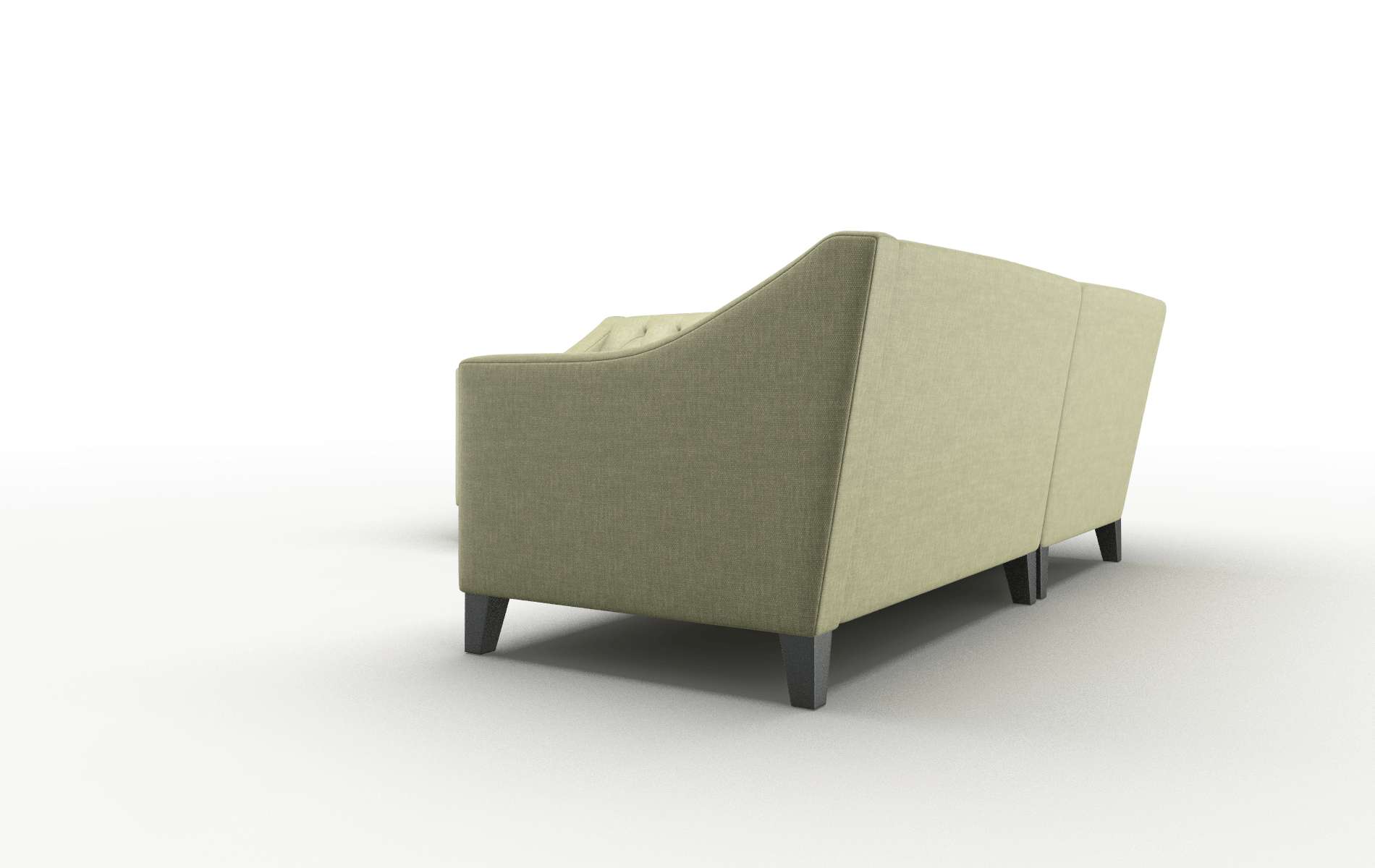 Seville Rocket Evergreen Sectional espresso legs 4