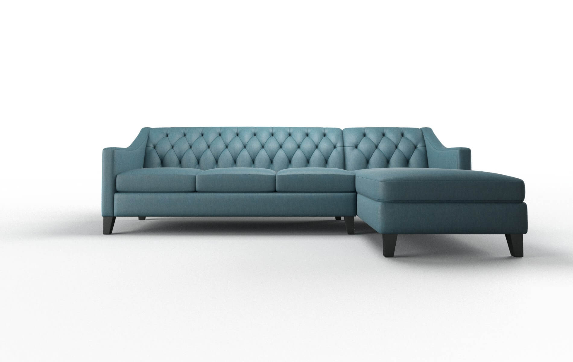 Seville Royale Electric_blue Panel espresso legs 1