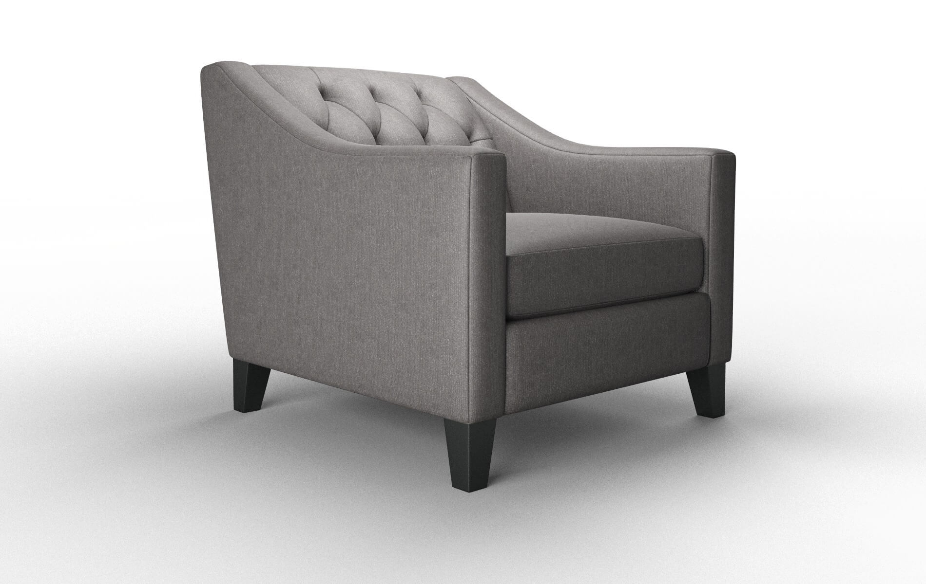 Seville Sasha Grey Chair espresso legs 2
