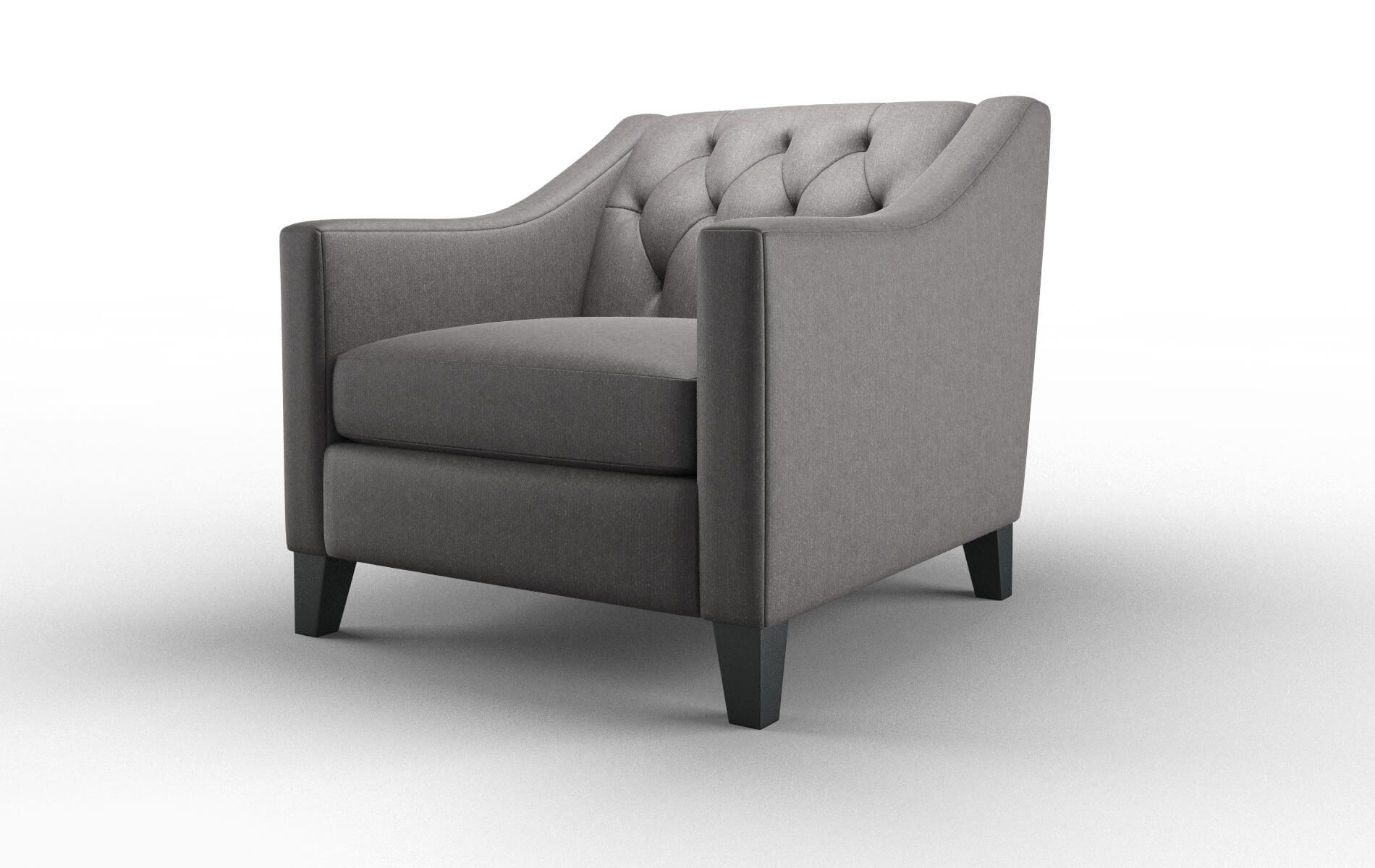 Seville Sasha Grey Chair espresso legs 4