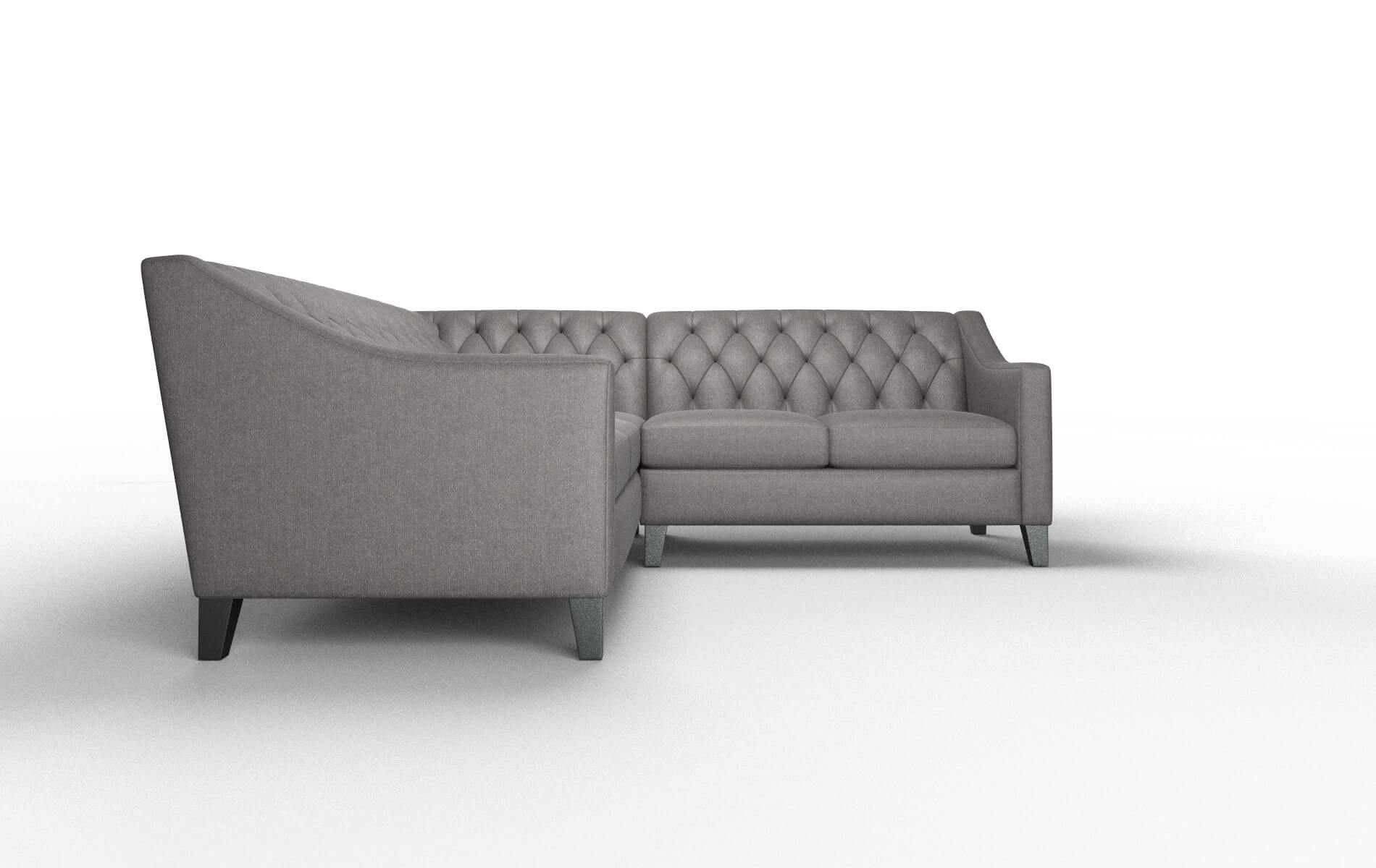 Seville Sasha Grey Sectional espresso legs 2